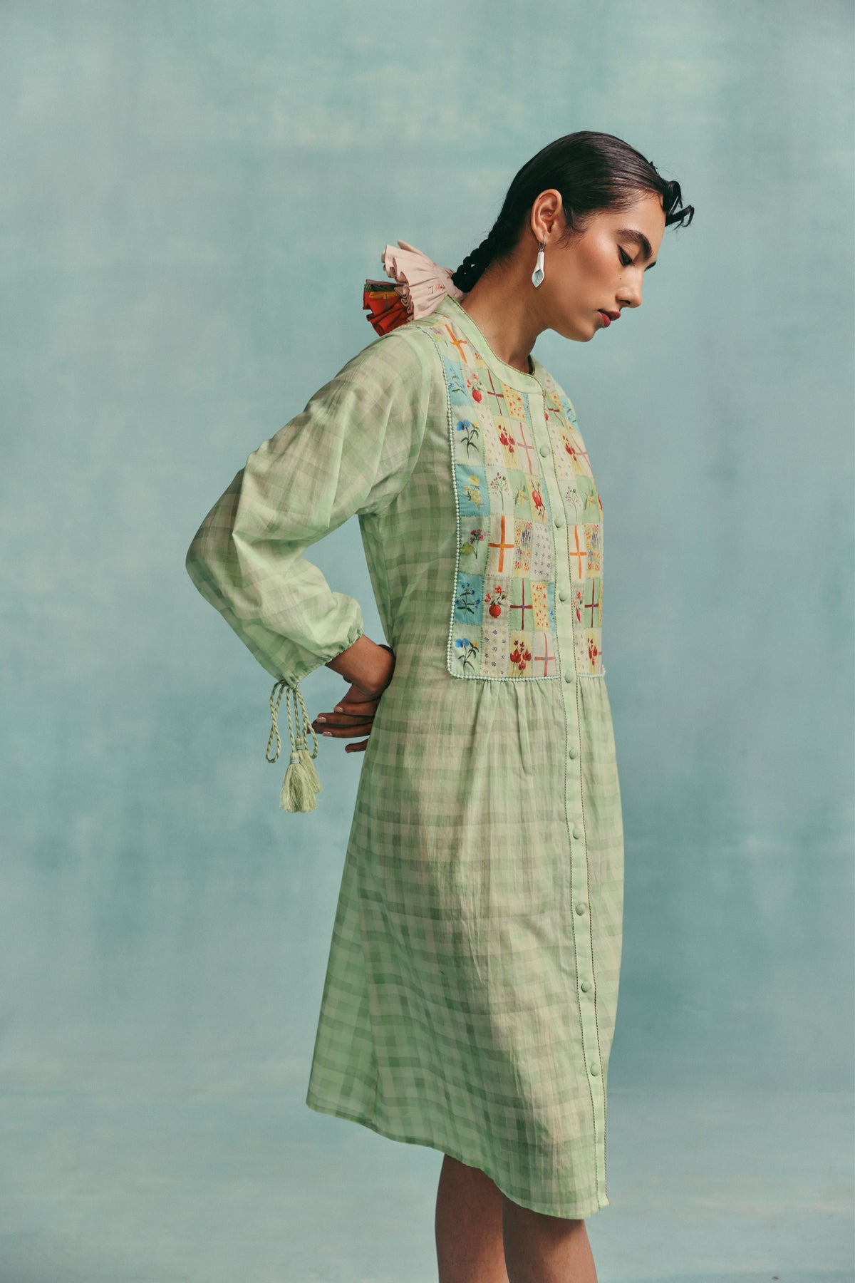 Flora Mint Shirt Dress