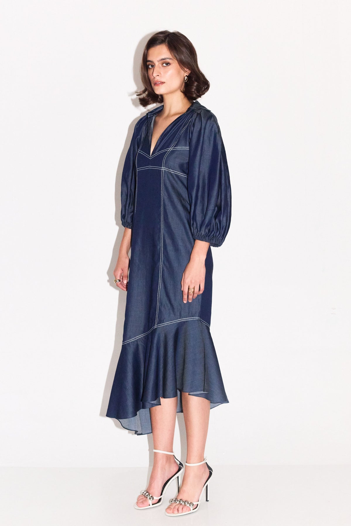 Azalea Lantern Sleeve Dress