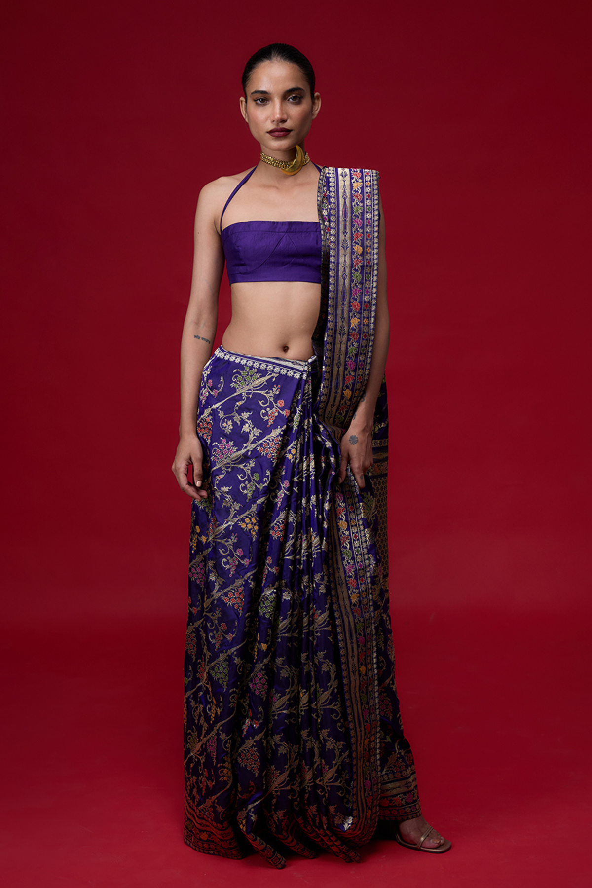 The Purple Eclipse Saree