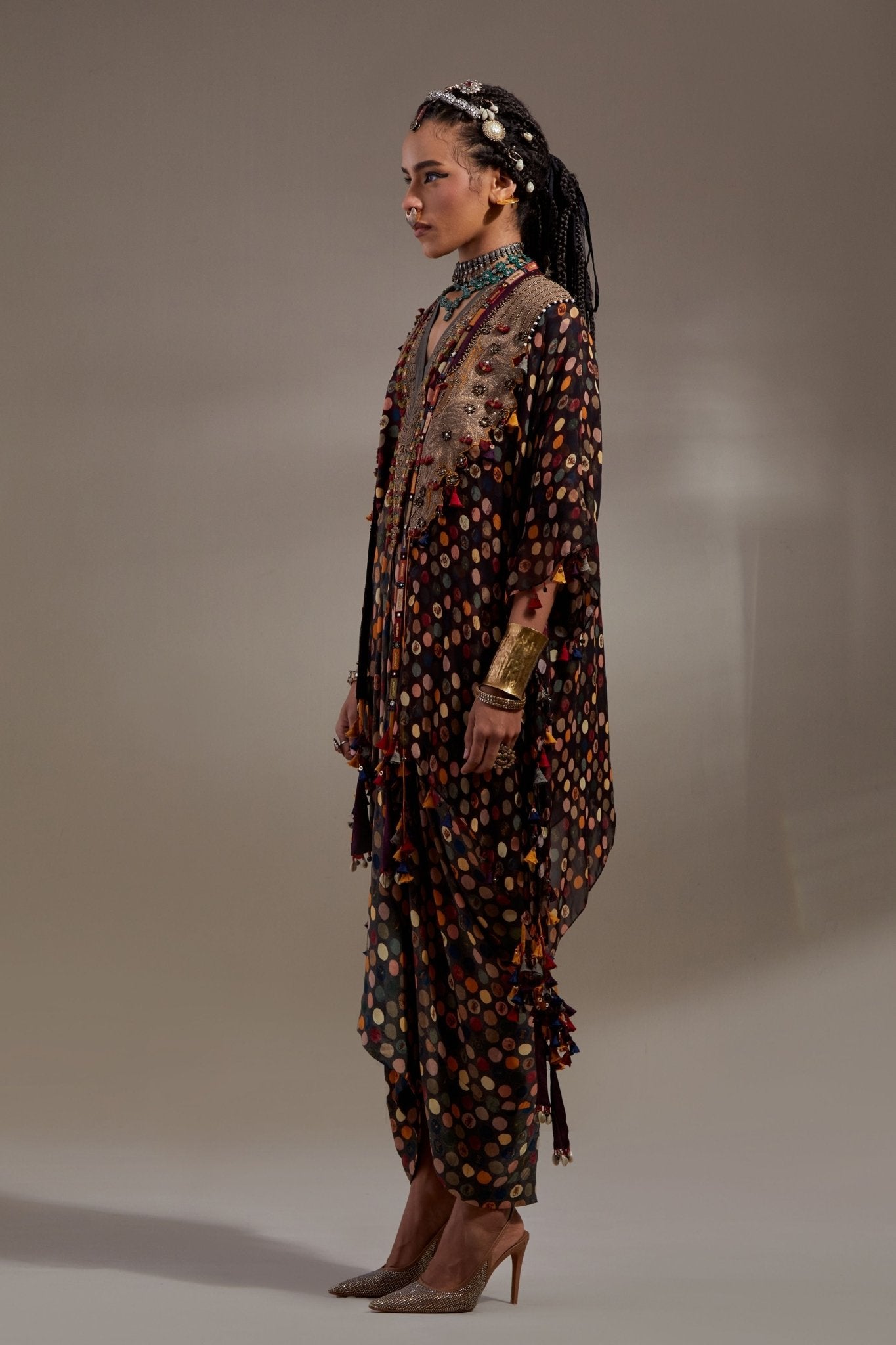 Veni Dupatta Jacket Set - Aseem Kapoor - Elahe