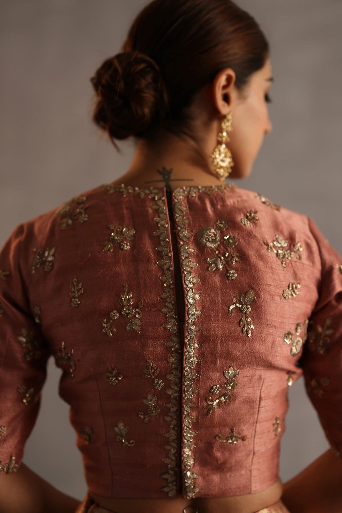 Malhar Peach Lehenga