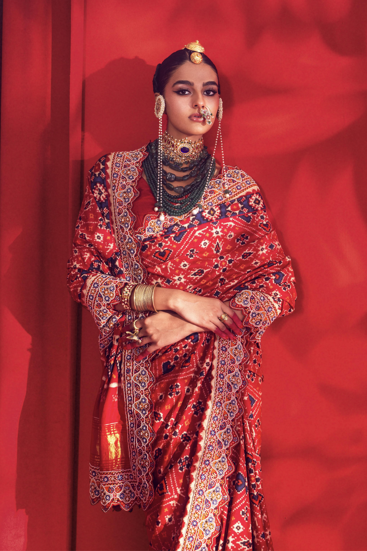 Red Patola Saree