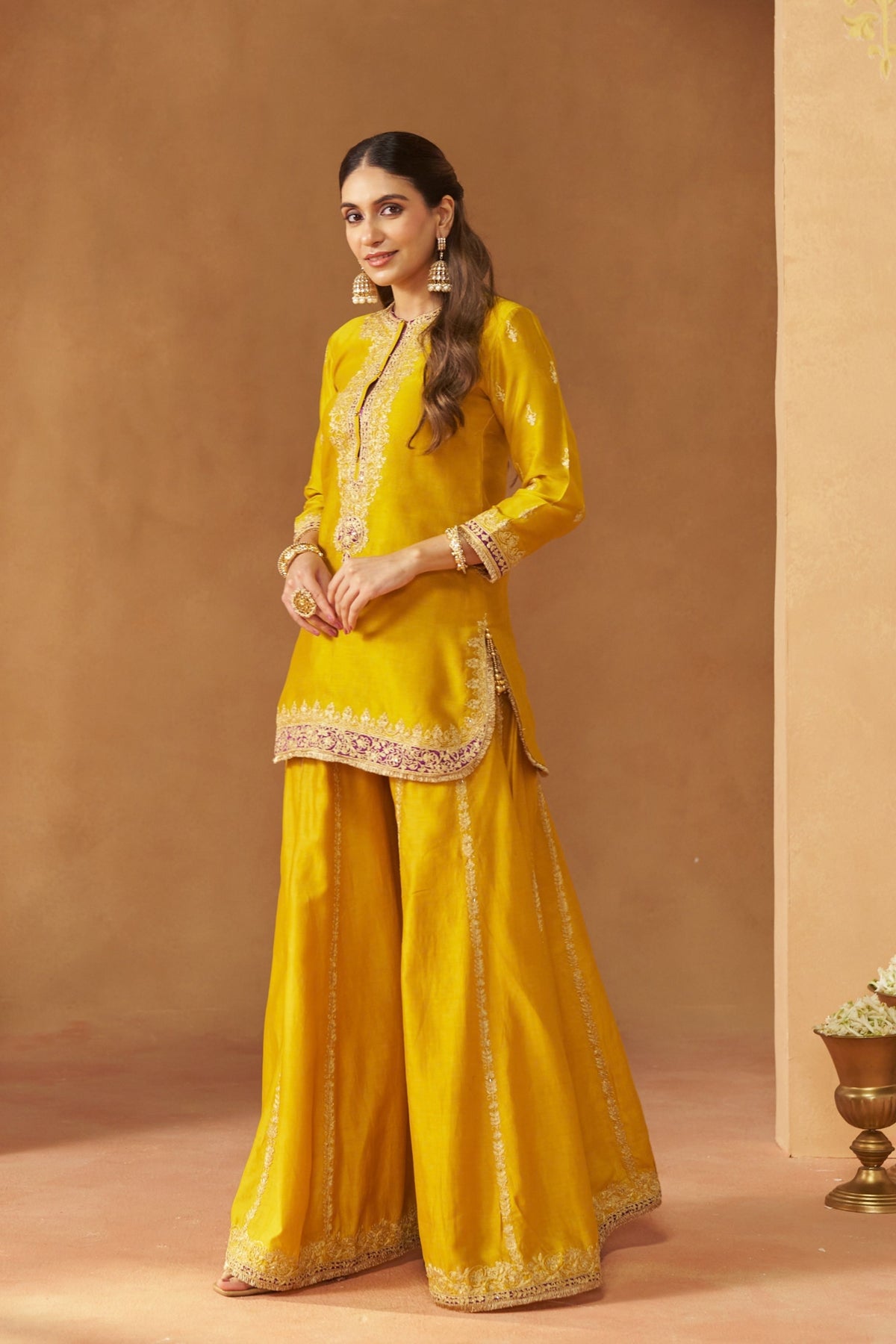 Fadiya Mustard Sharara Set