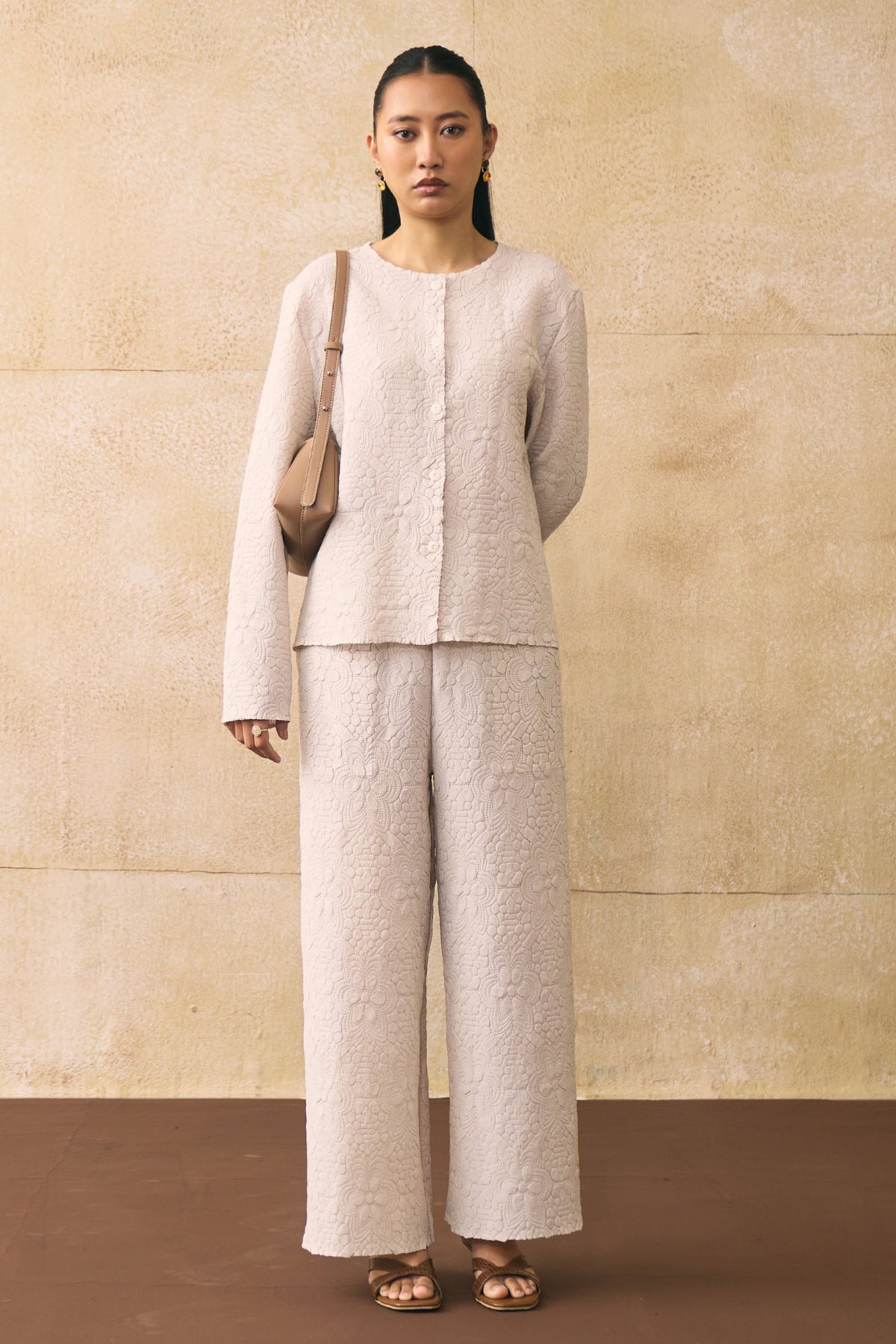 Ivory Ganni Co-ord Set
