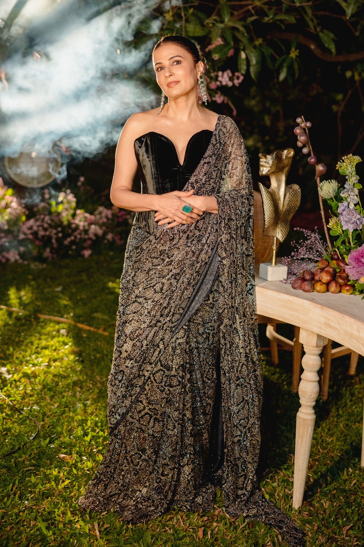 Midnight Frost Drape Set