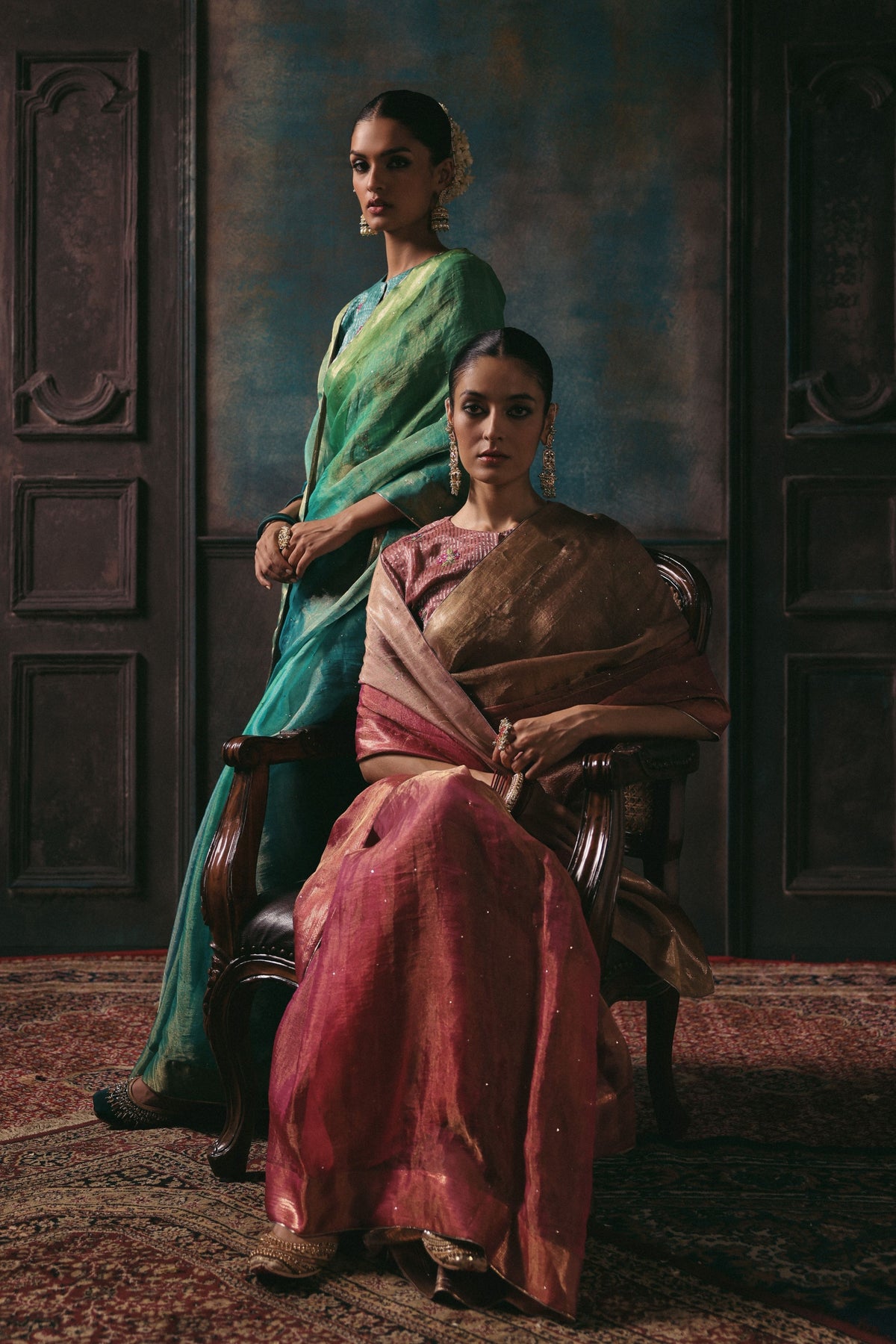 Peach Taj Gul Saree