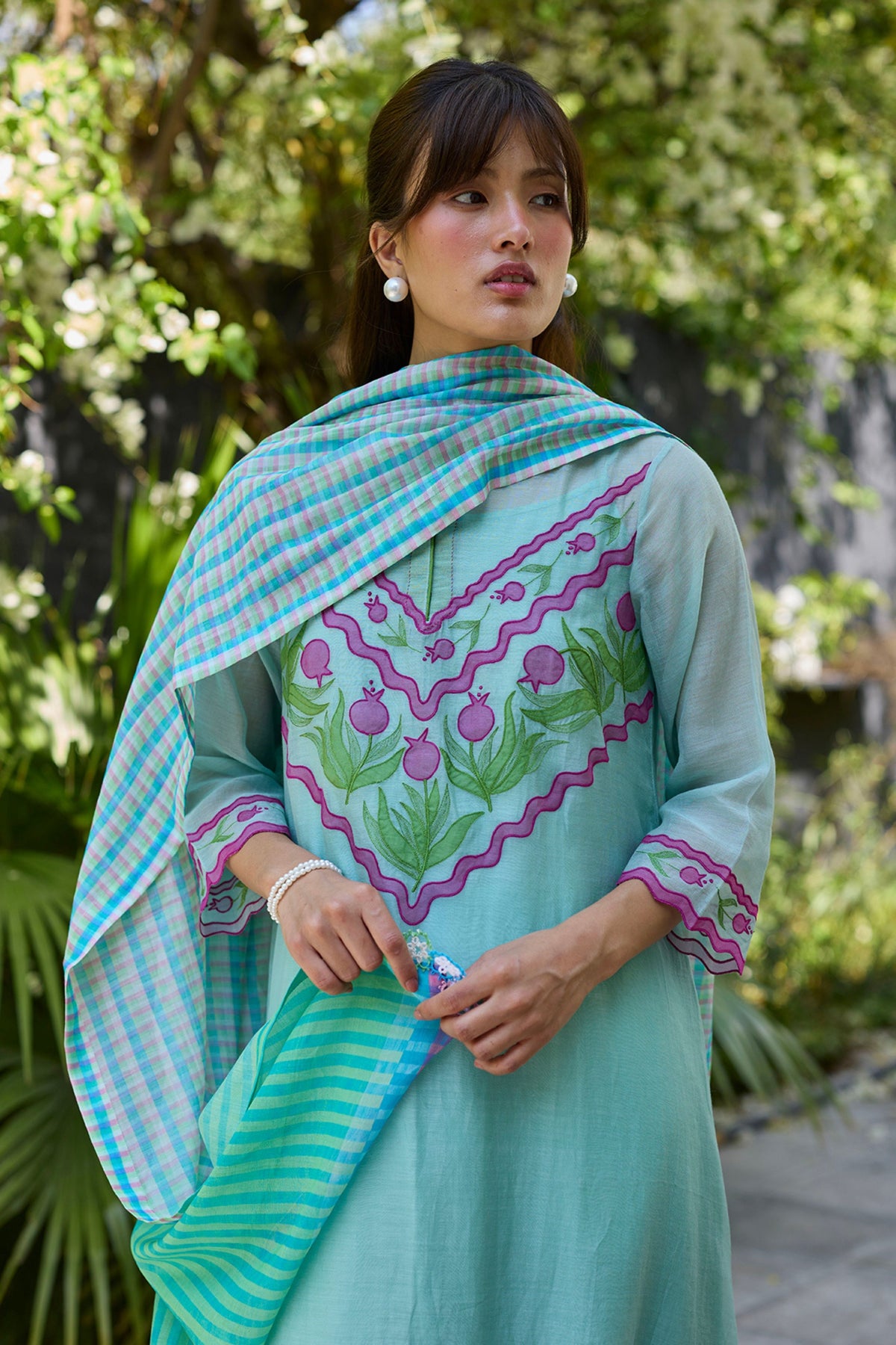 Crossroads Blue Dupatta