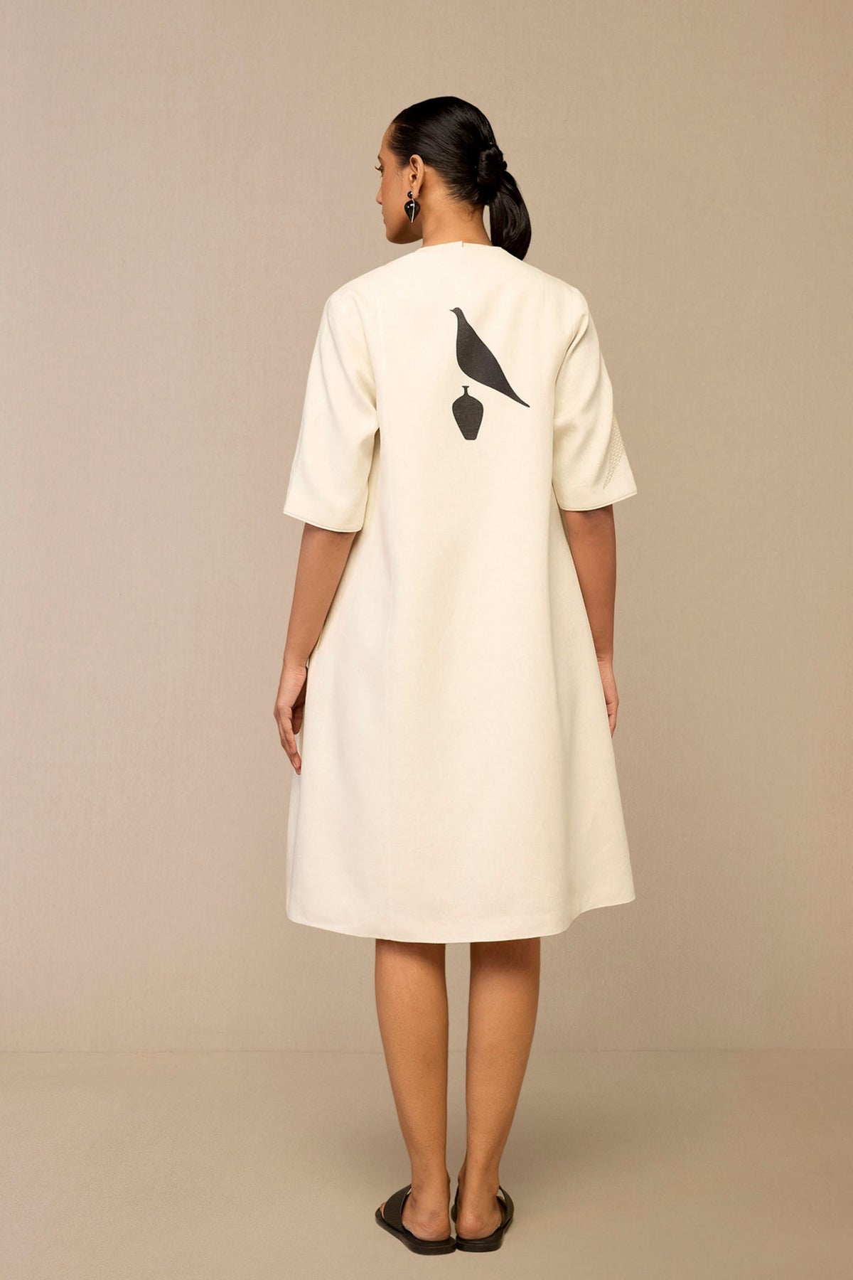 Ivory Dilzafer Jacket Set
