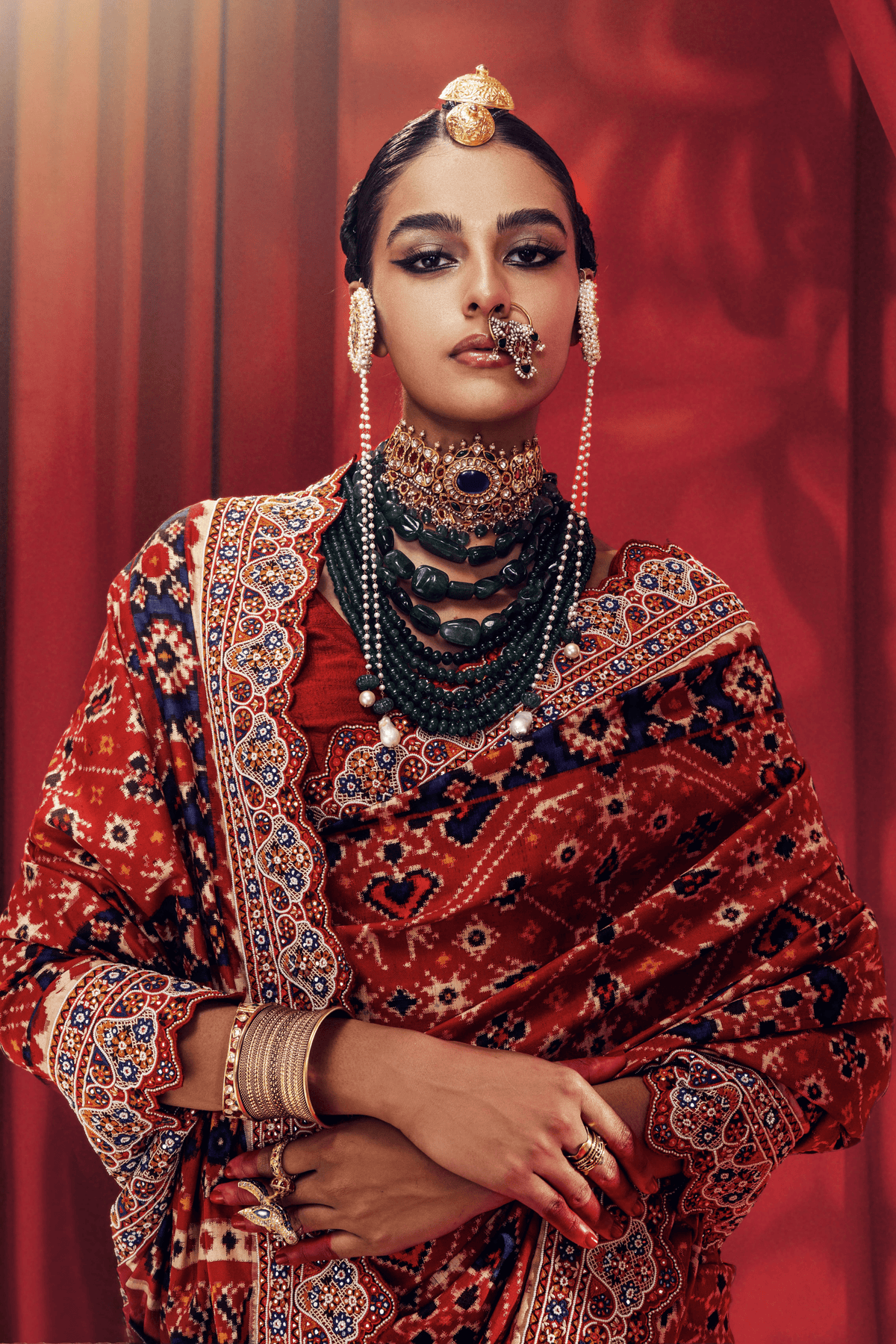 Red Patola Saree