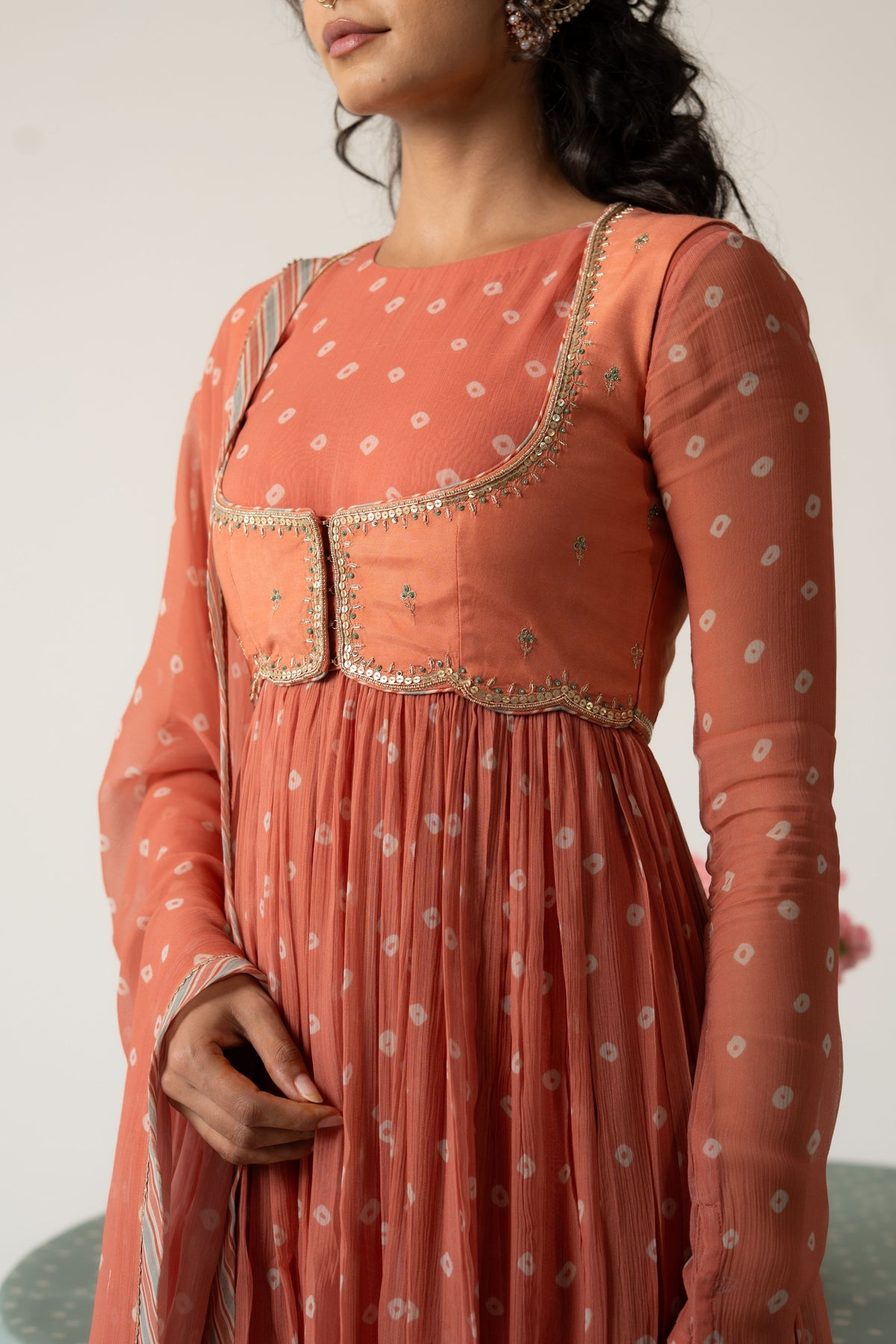 Rohiva  Anarkali Set