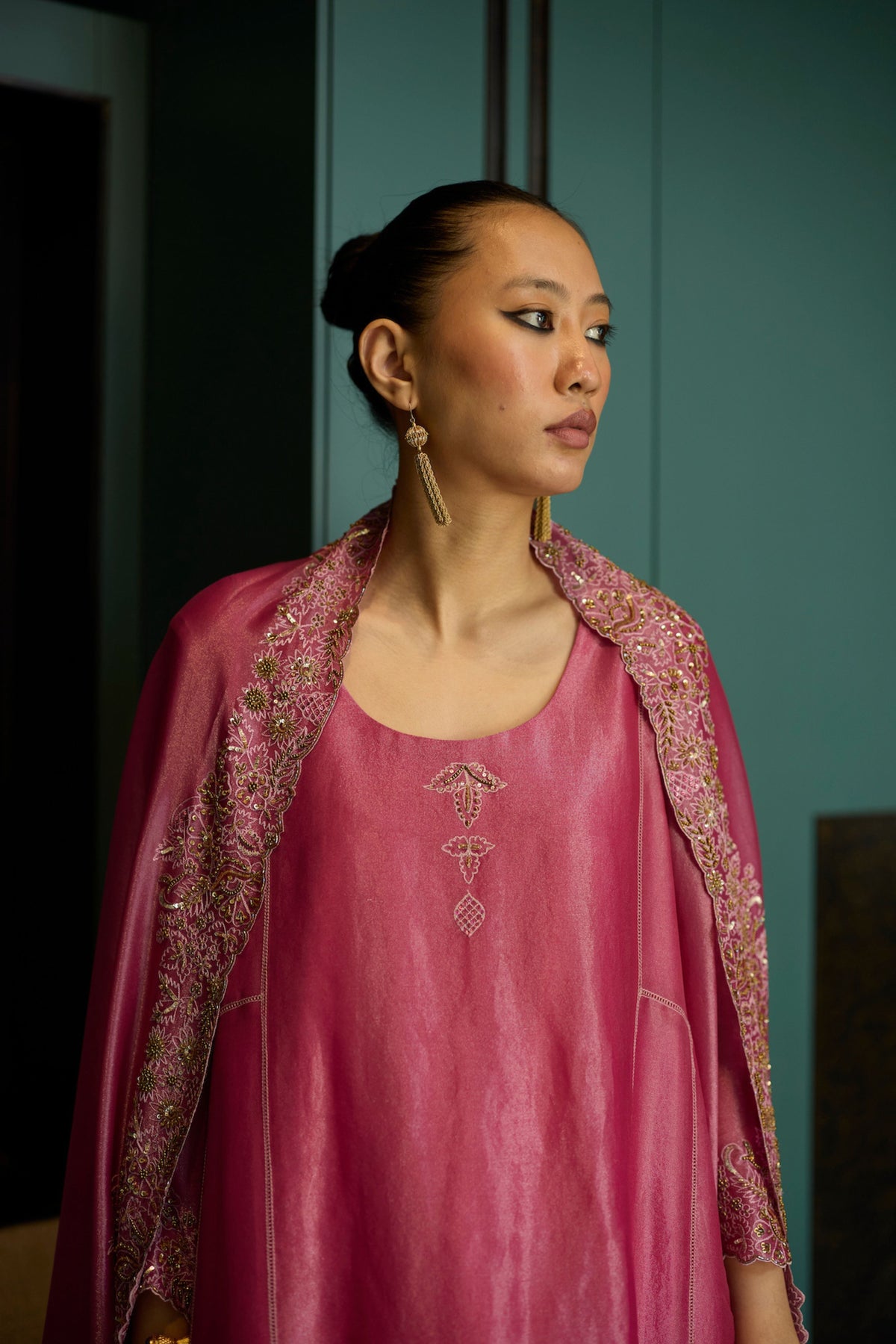 Pink Dhara Kurta Set