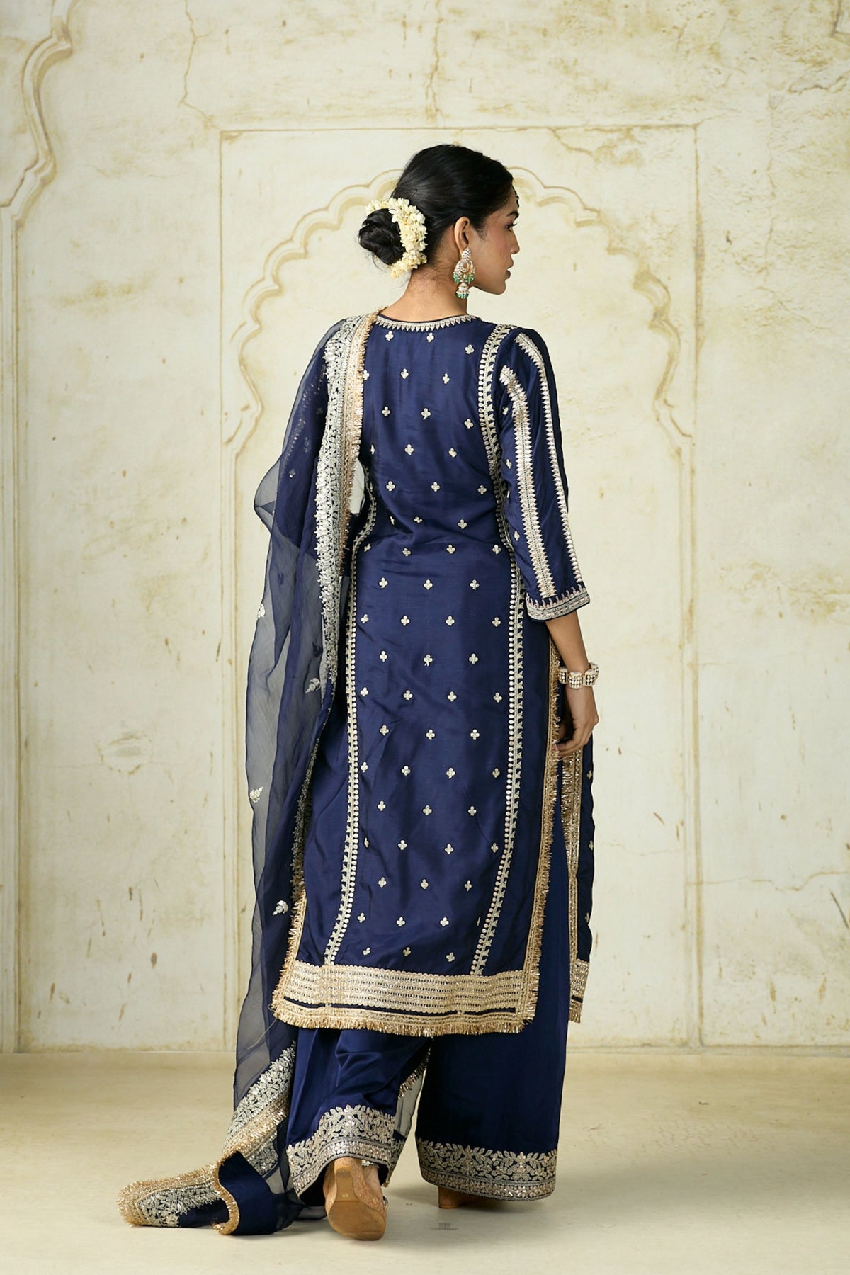 Navy Lakshmi Kurta Set