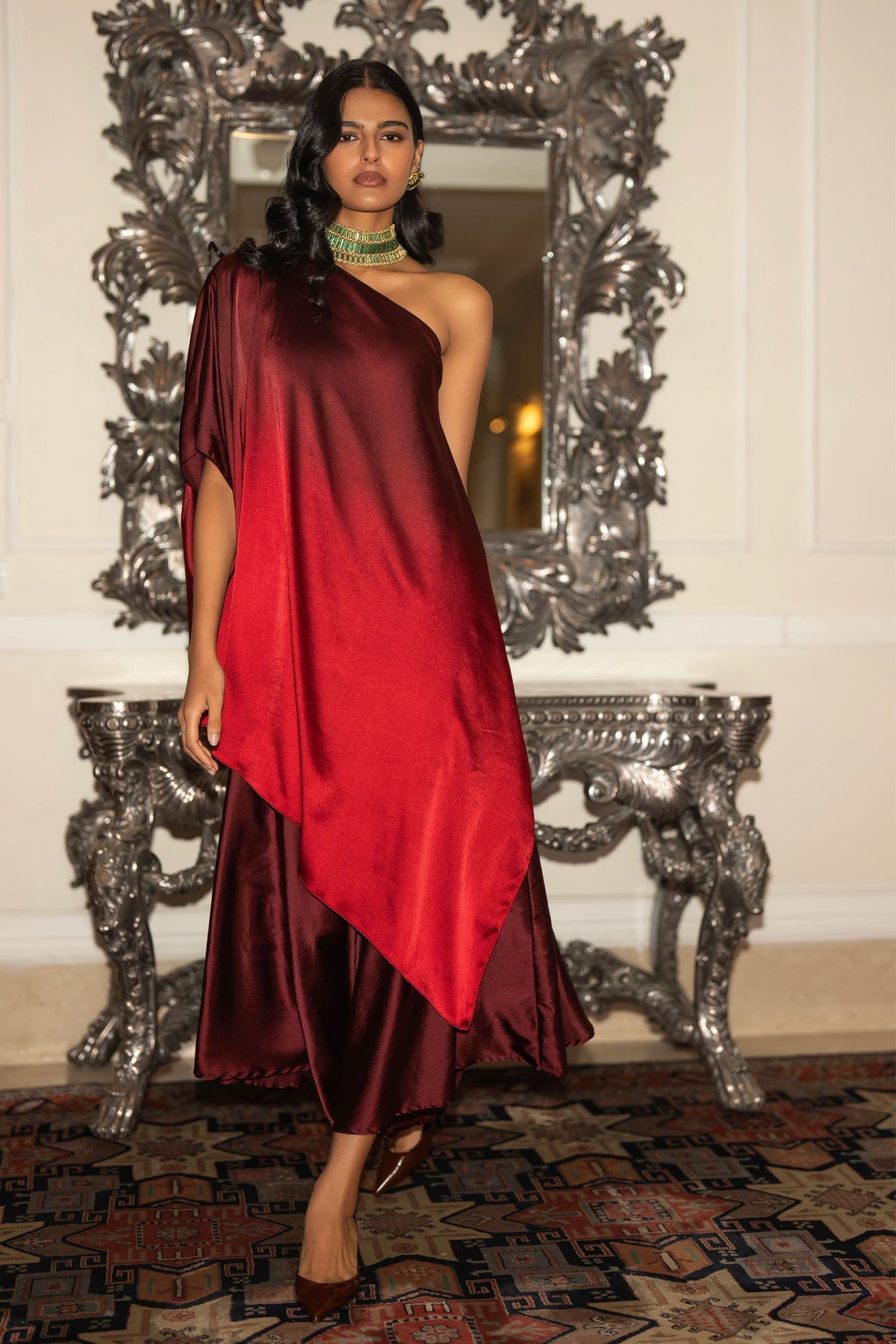 Draped Culotte Pants