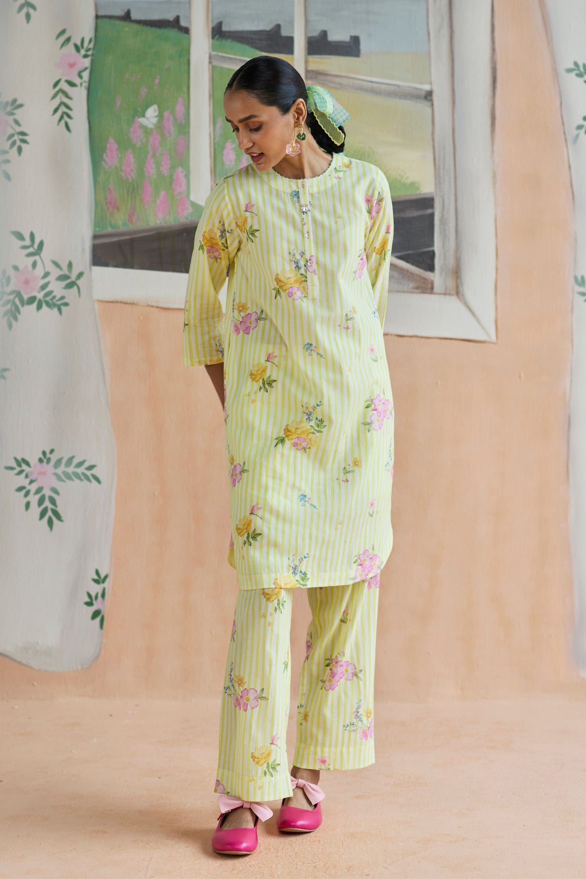 Serene Flora Mid Kurta Set