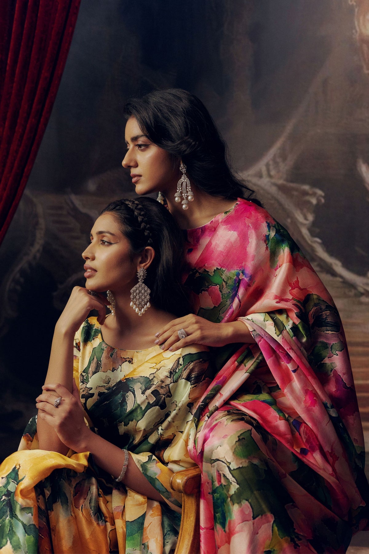 Ruby Saree in Apricot