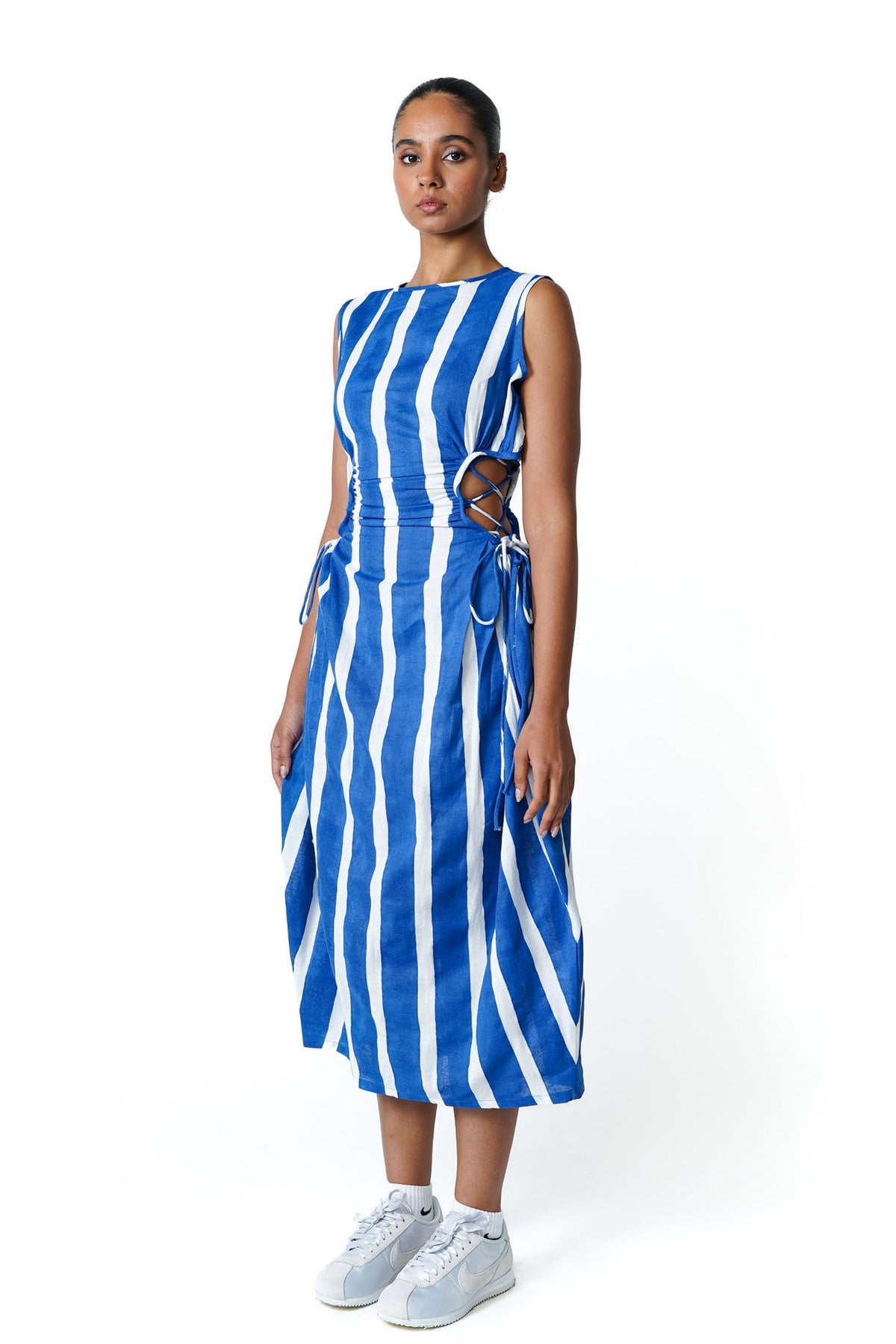 Blue Cut Out Dress