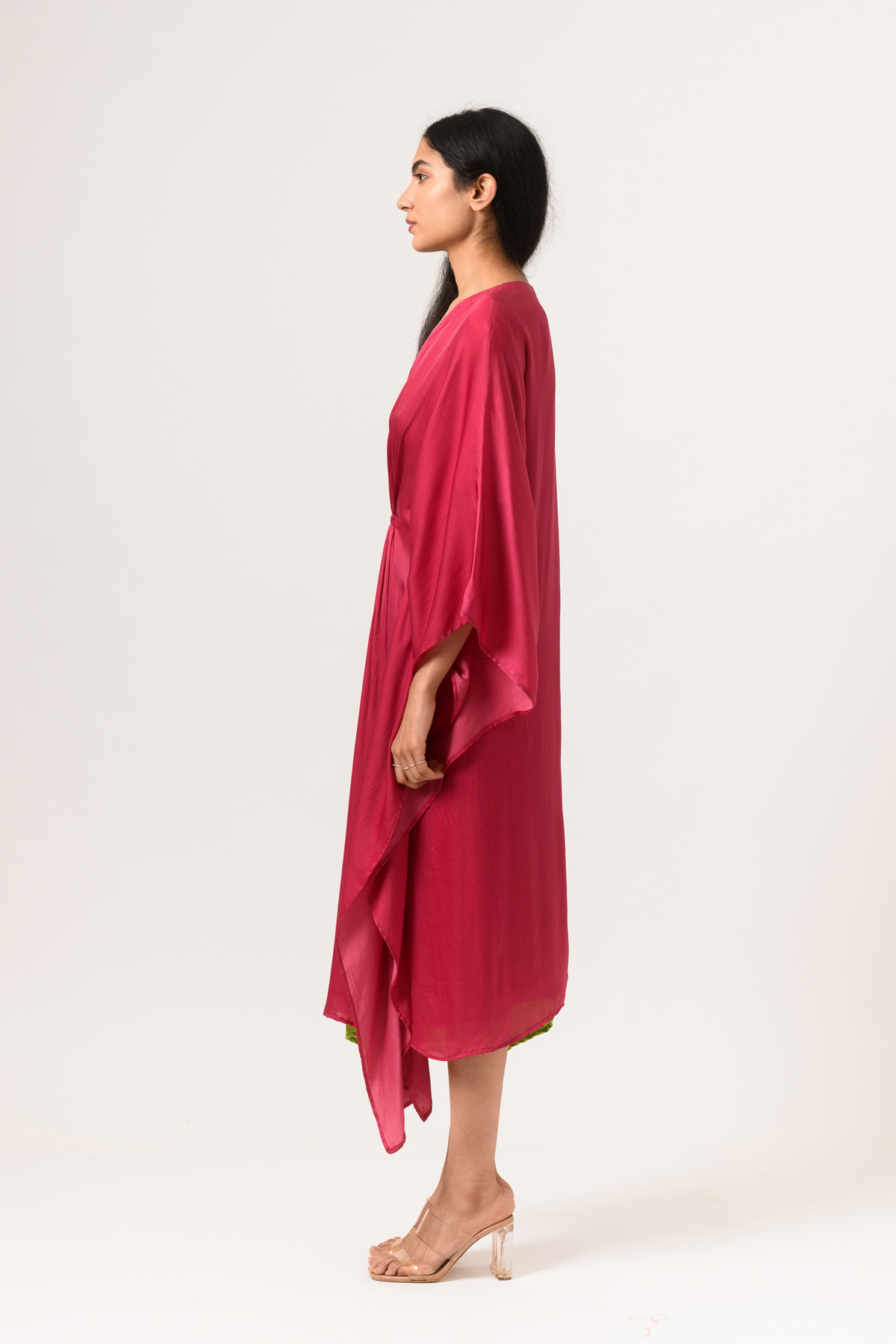 Green wine kaftan