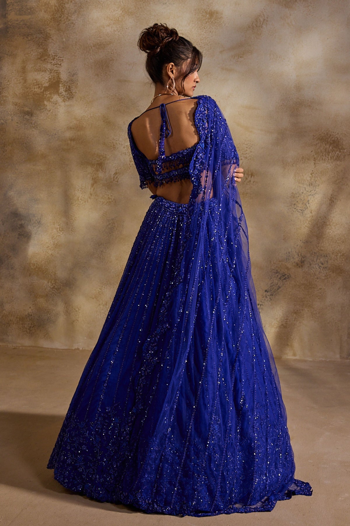 Electric Blue Lehenga Set