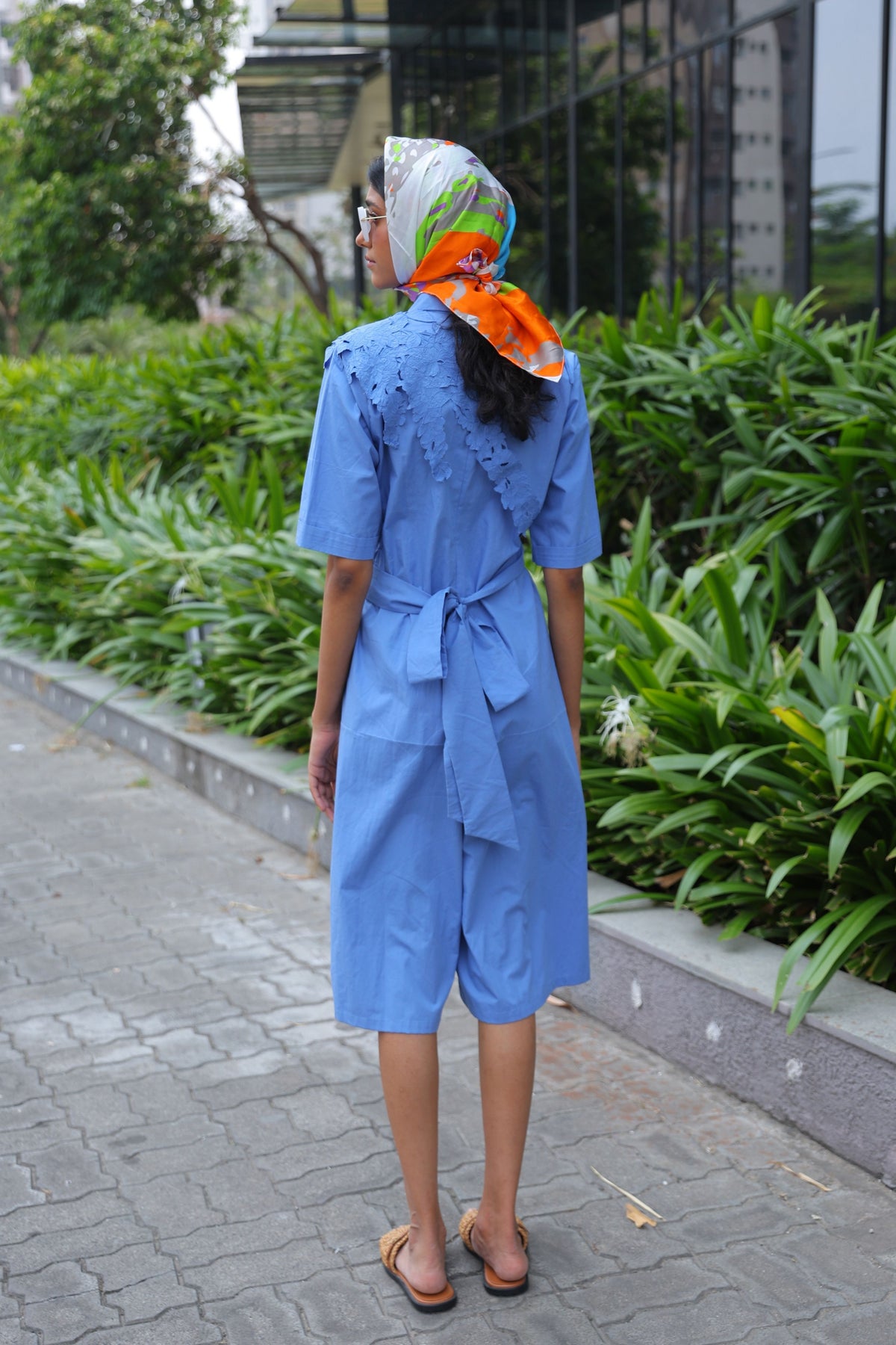 Kanikonna Wrap Blue Jumpsuit