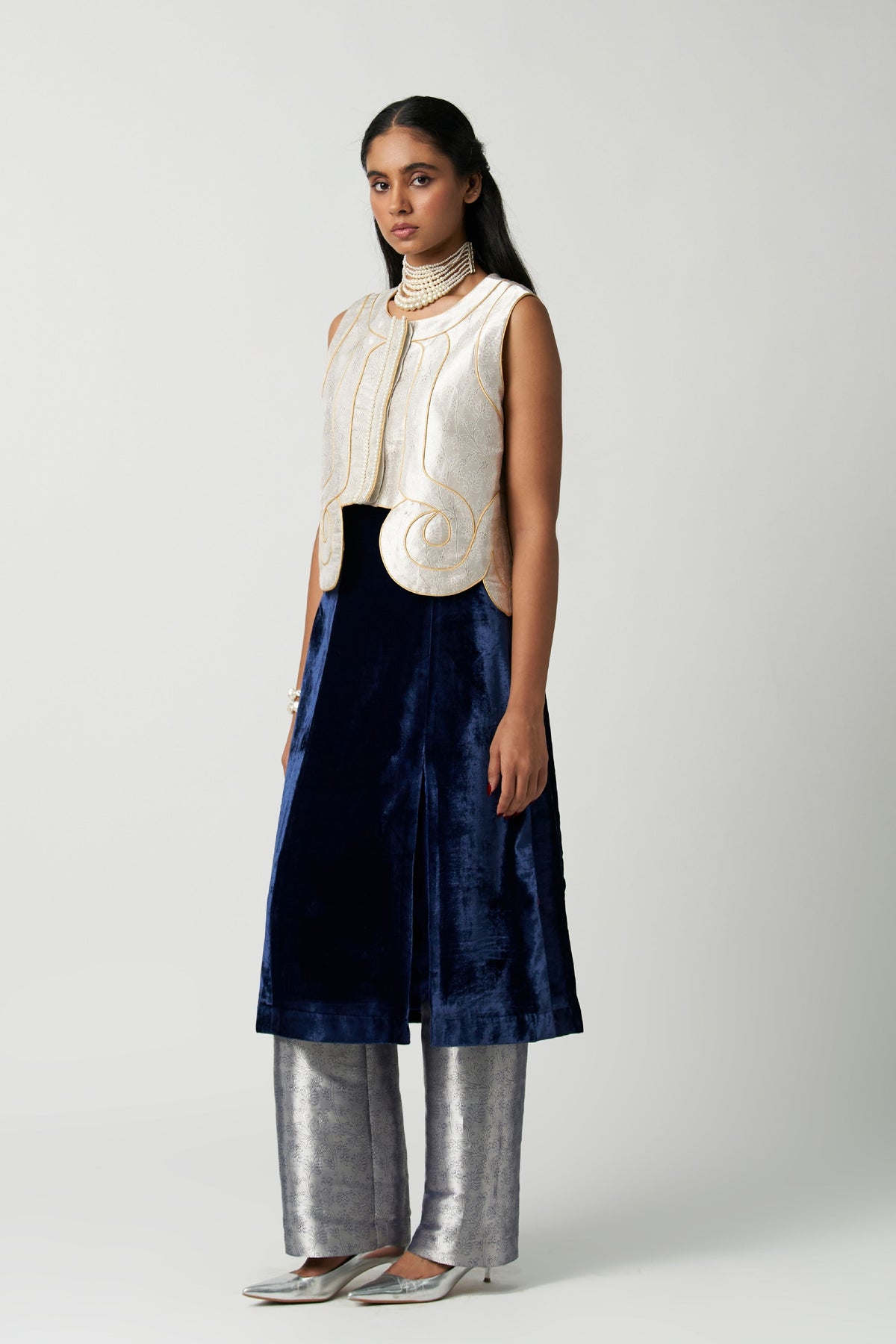 Art Deco Chaand Kimkhwaab Jacket