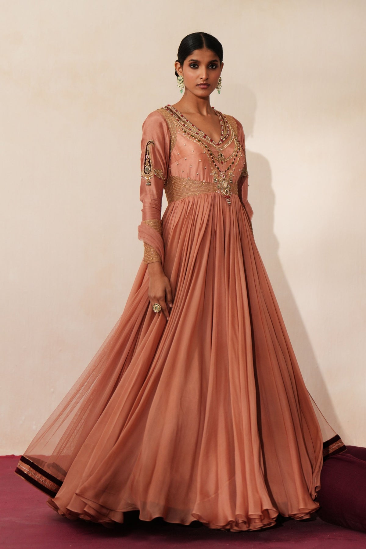 Chandbali Anarkali Set