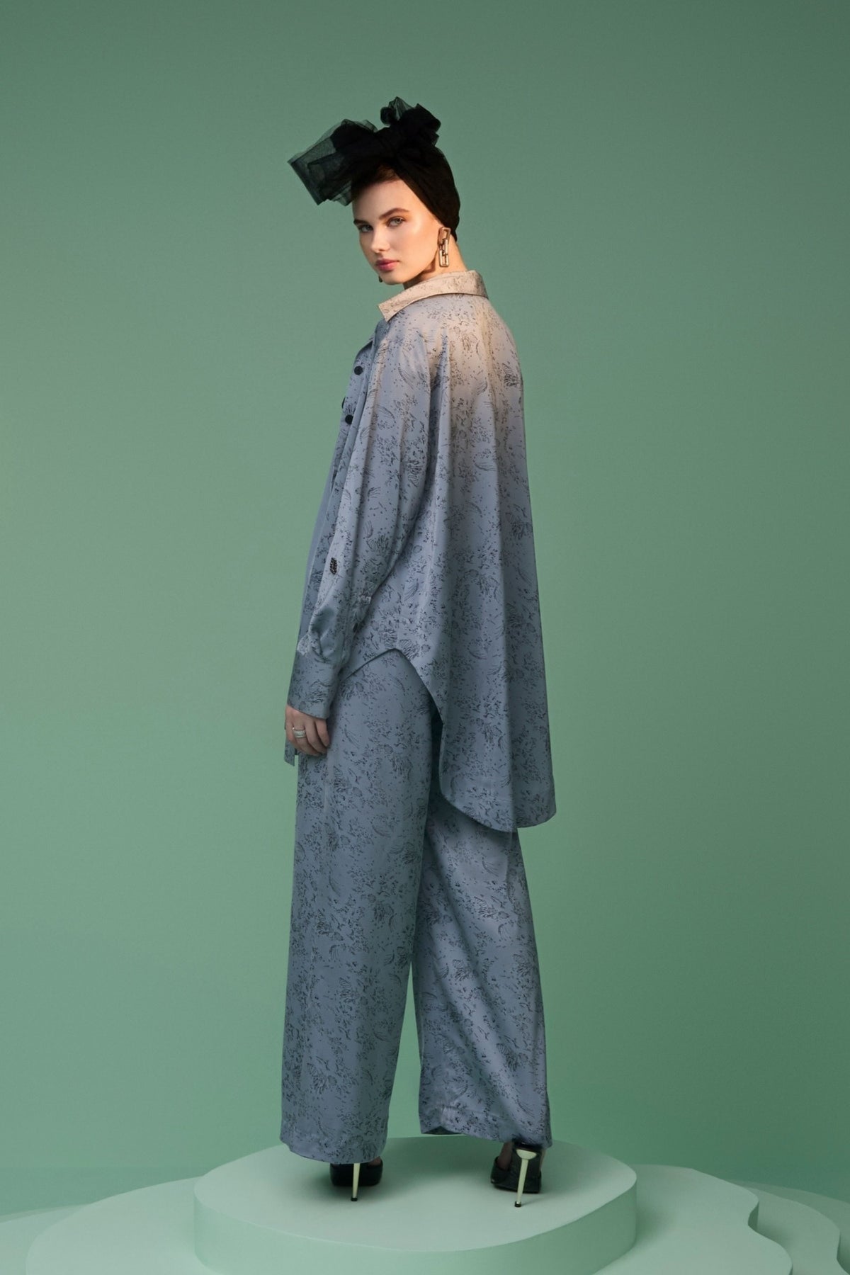 Blue Drawstring Trouser