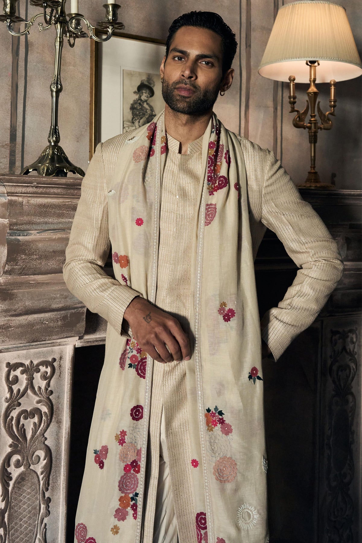 Matsya Classic Dhagai Achkan Set