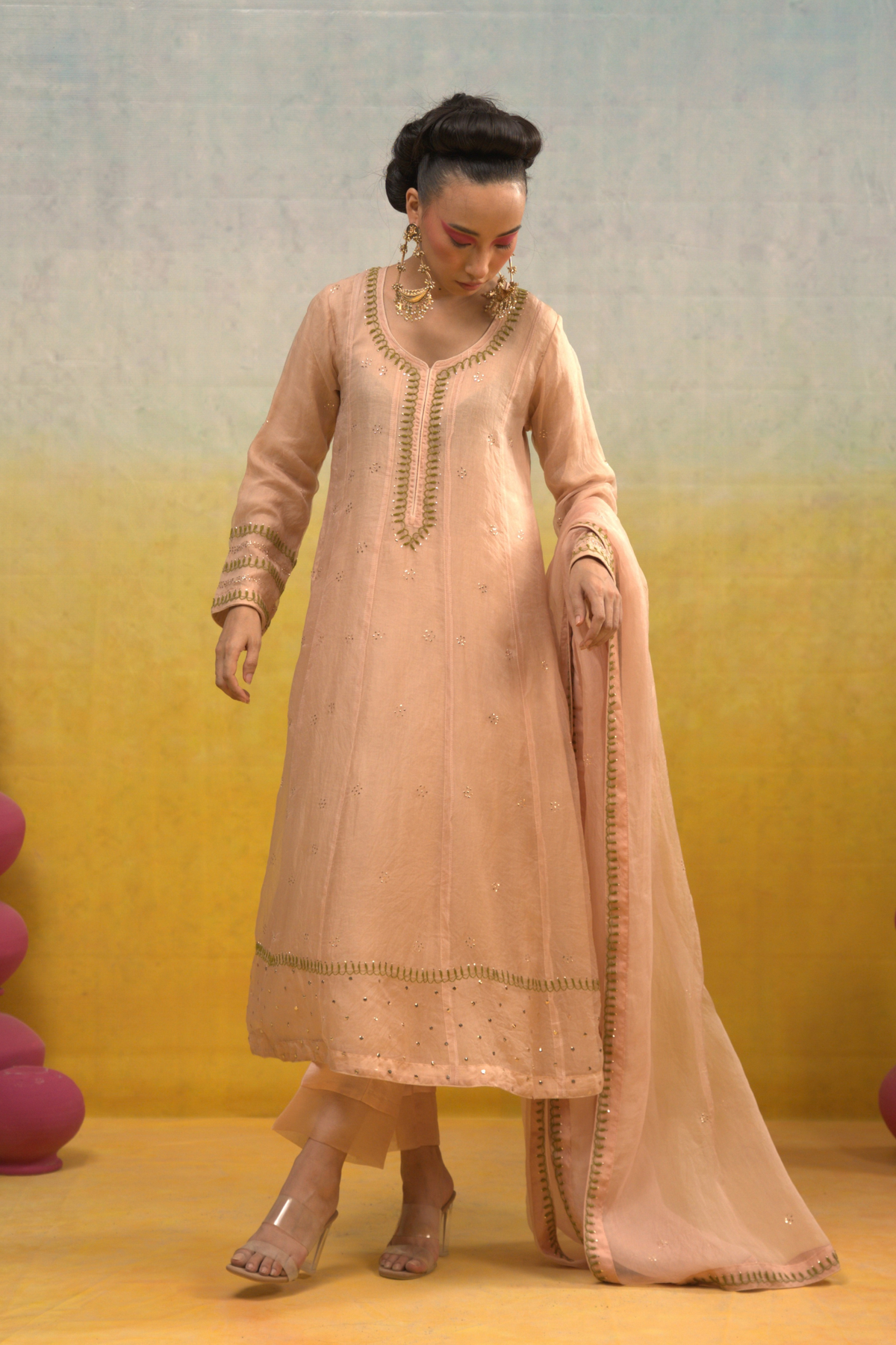 Nude Pink Kalidar Set