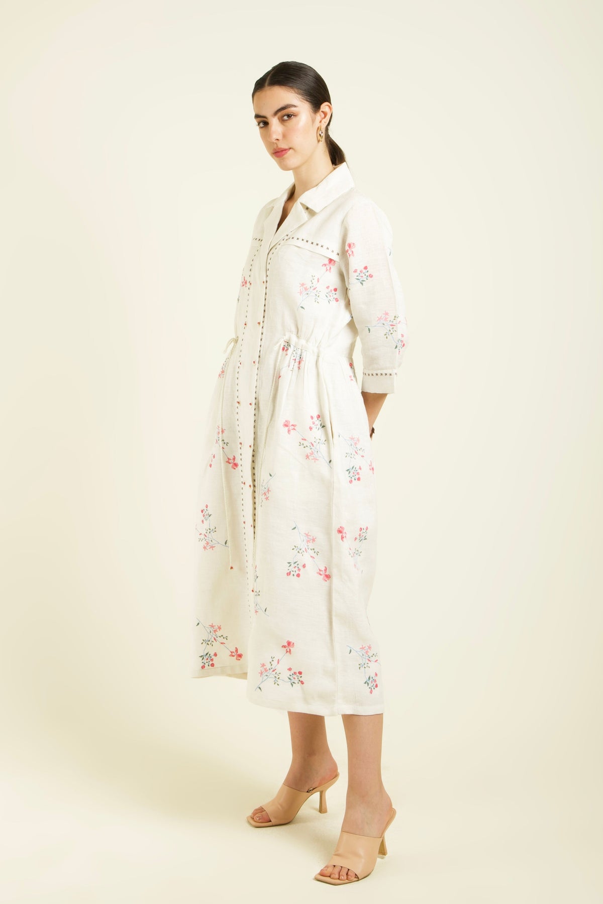 Ivory Shirt Dress
