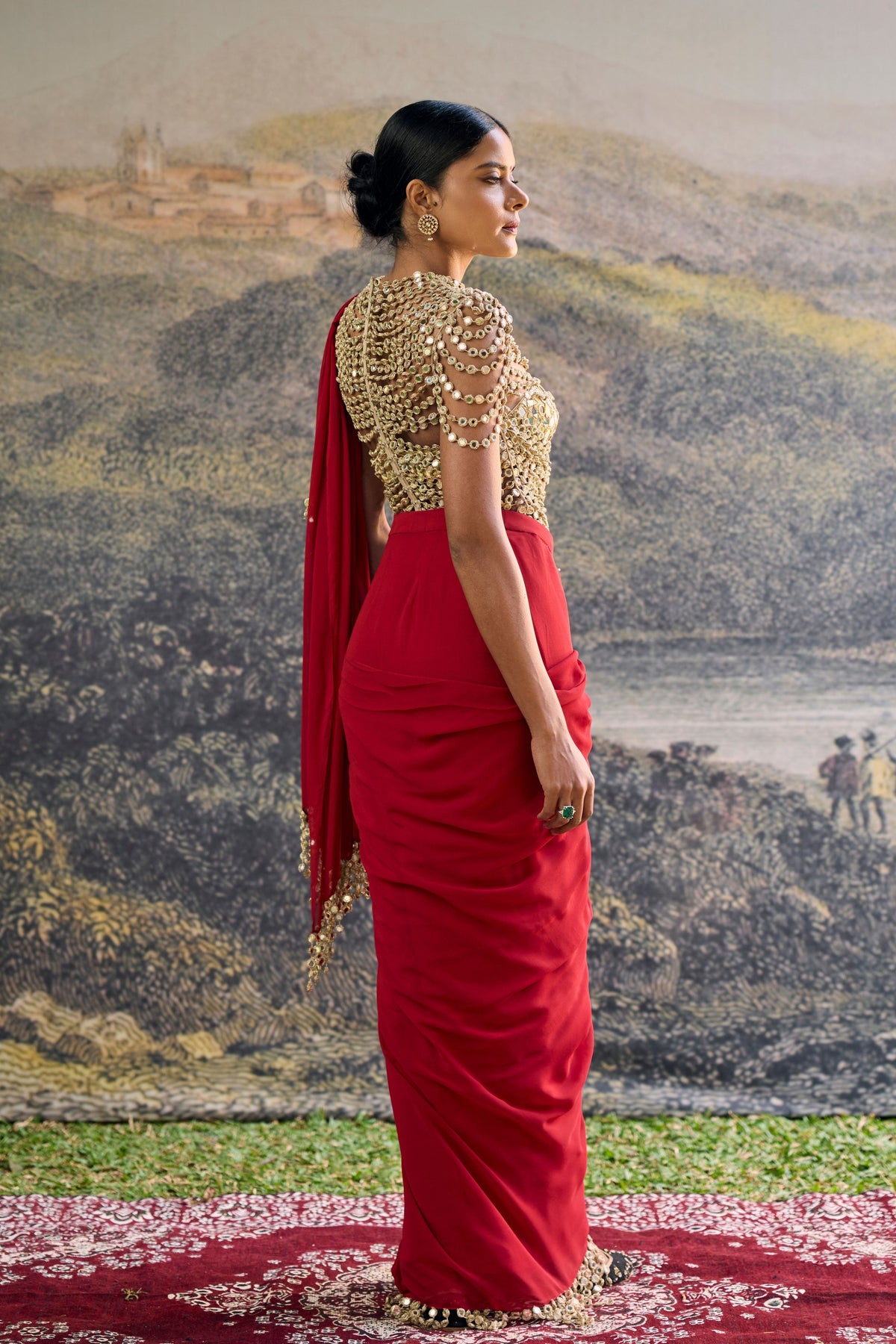 Vihana Draped Saree Set