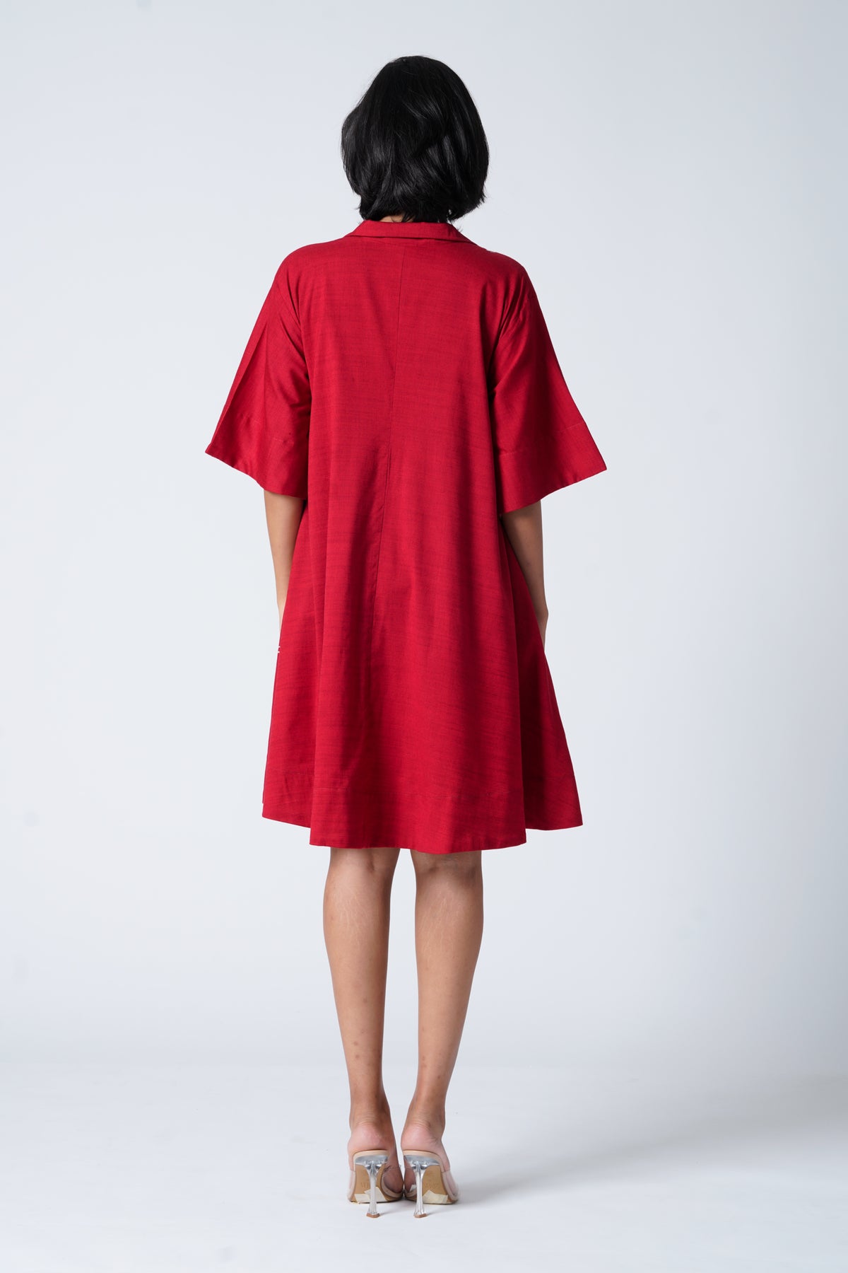 Dynamic Red Dress