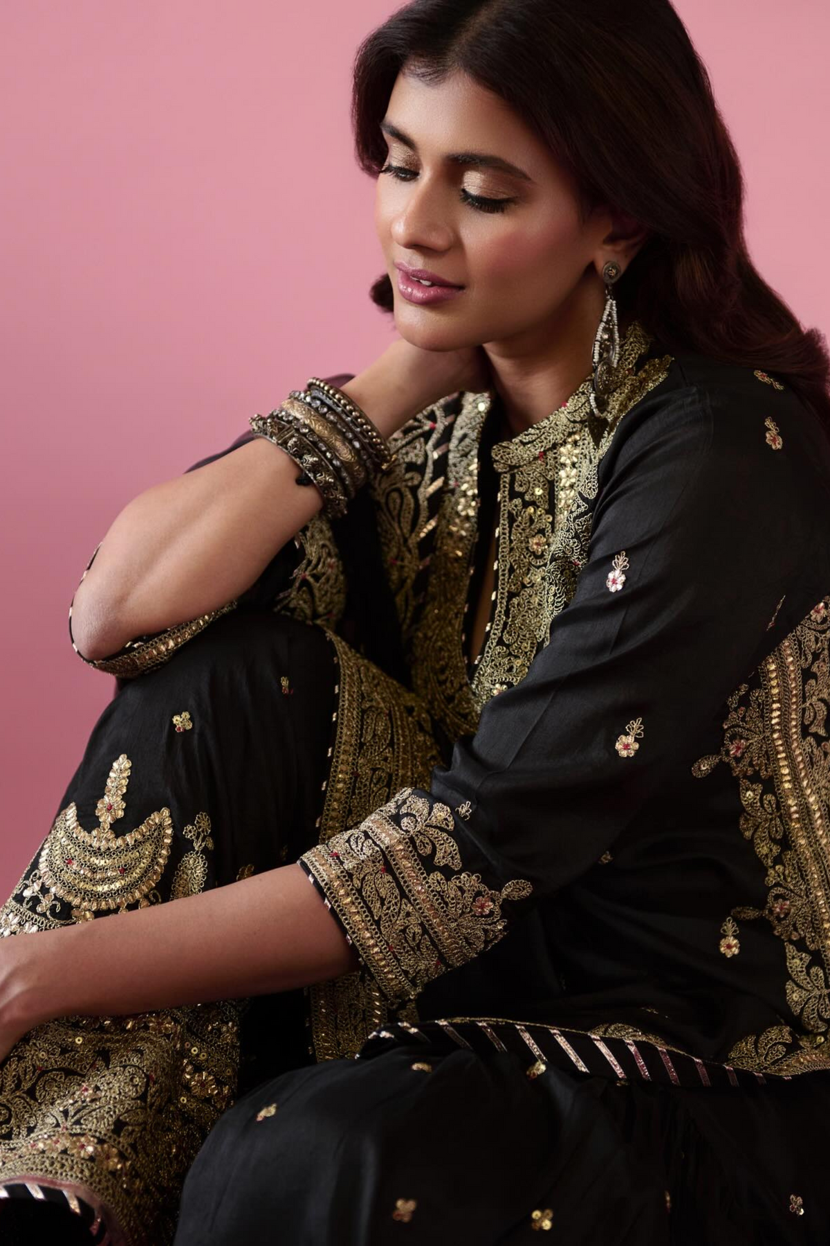 Heba in Shiddat Sharara Set