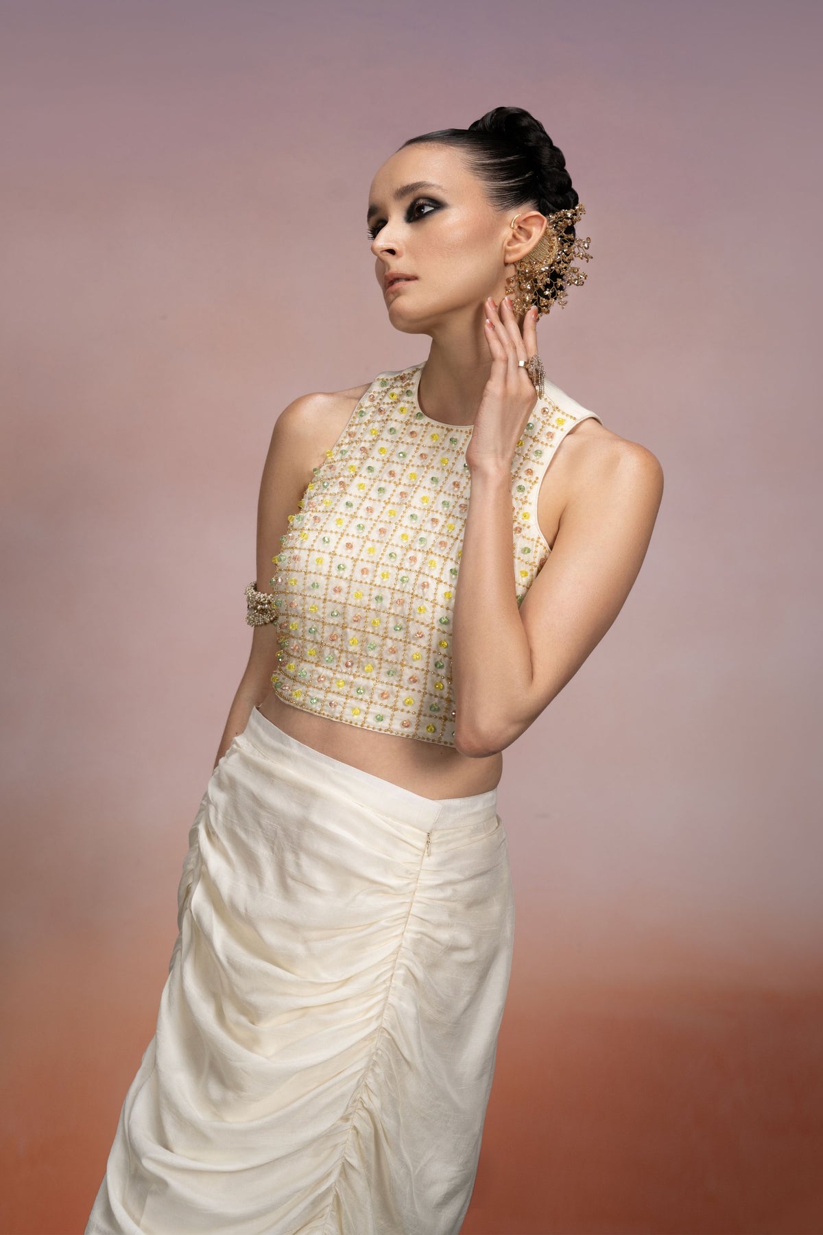 Classic Ivory Cystal  Co-ord Set