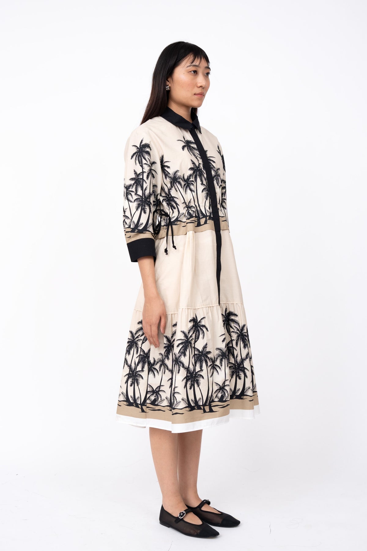 Dawn Print Draw String Dress