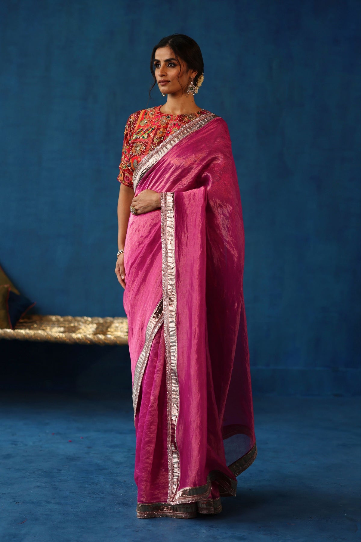 Fuchsia Sharbat Saree