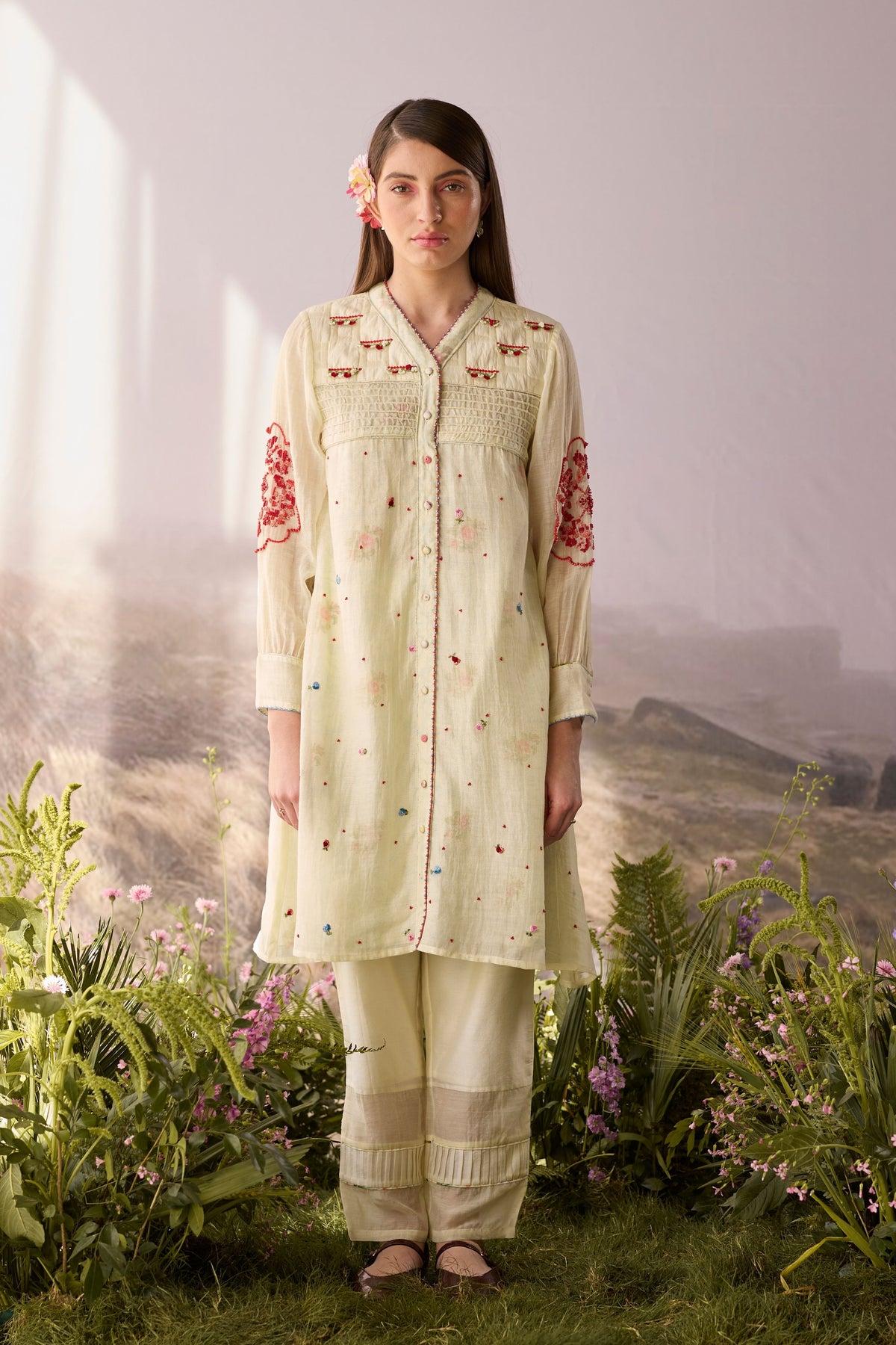 Moonlight Beaded Kurta