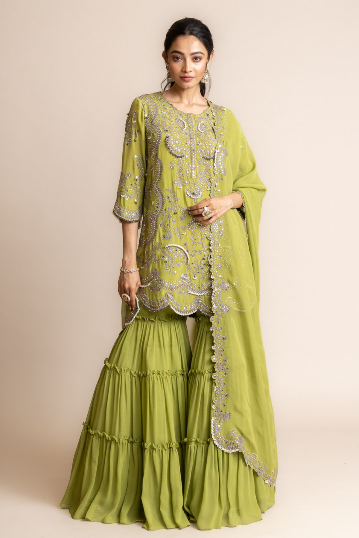 Pista Green Kurta Set