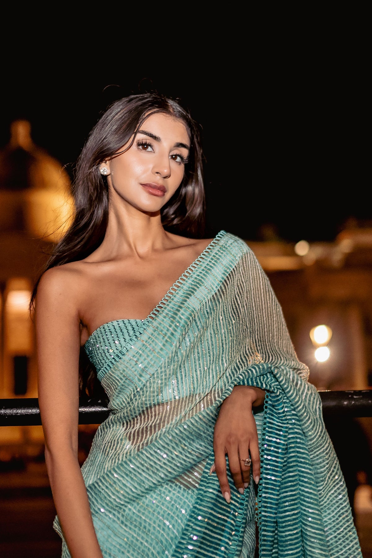 Sage Green Handloon Organza Saree