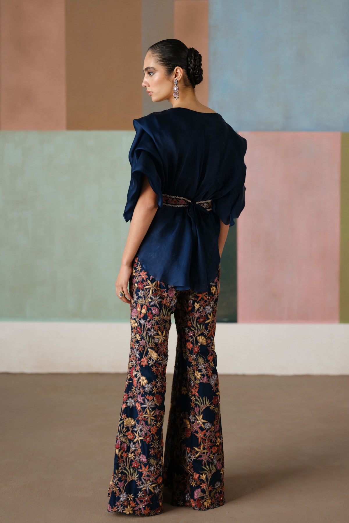 Navy Blue Elin Pant Set