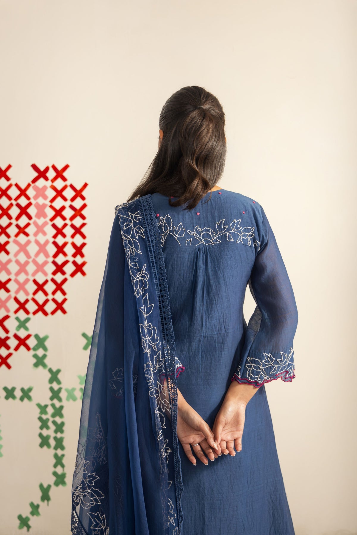 Blue Orchard Kurta Set
