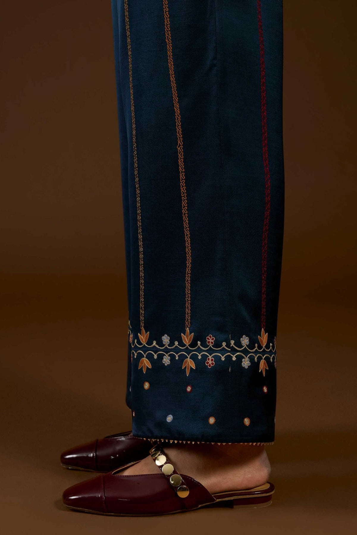 Blue Aari Co-ord Set