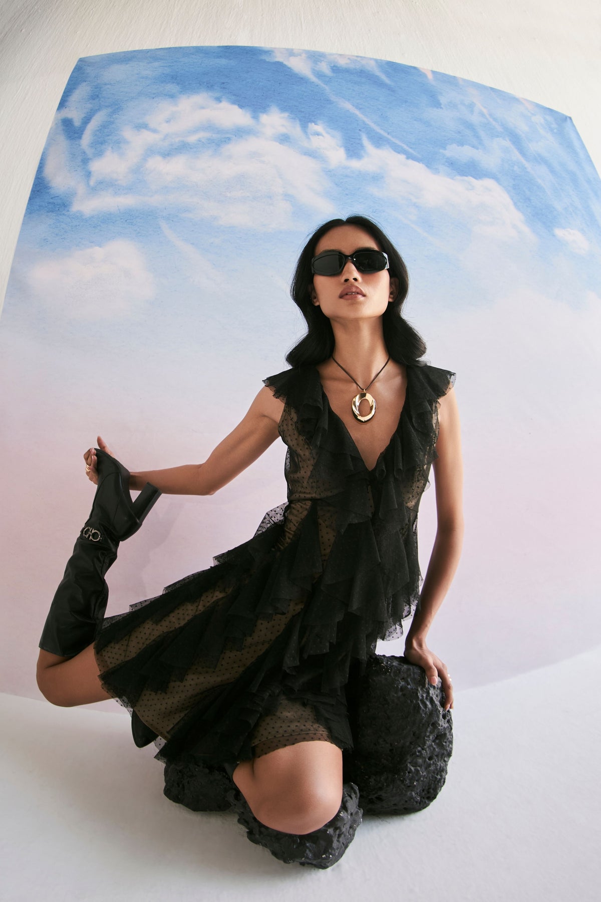 Black Vani Mini Dress