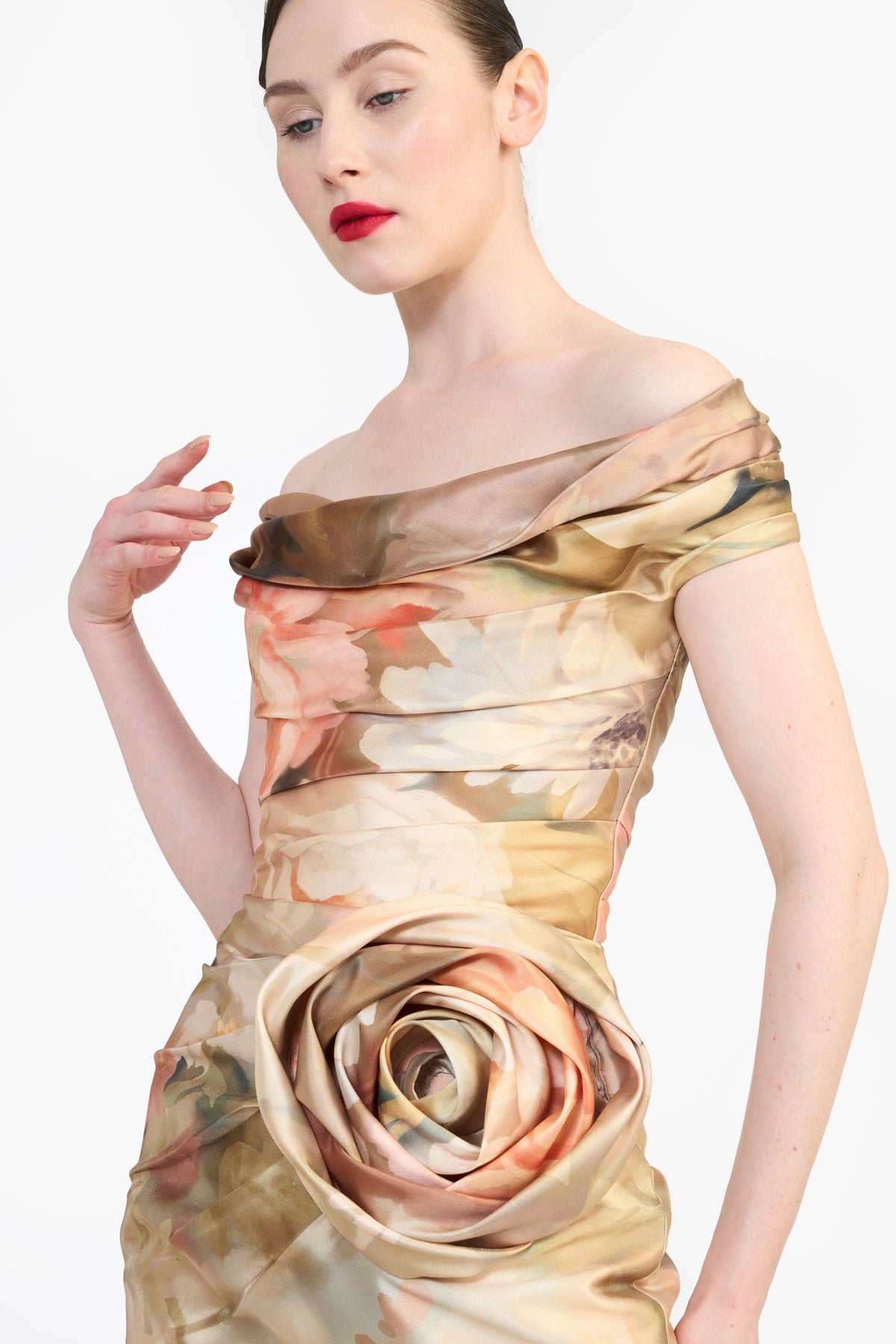Off Shoulder Draped Mini