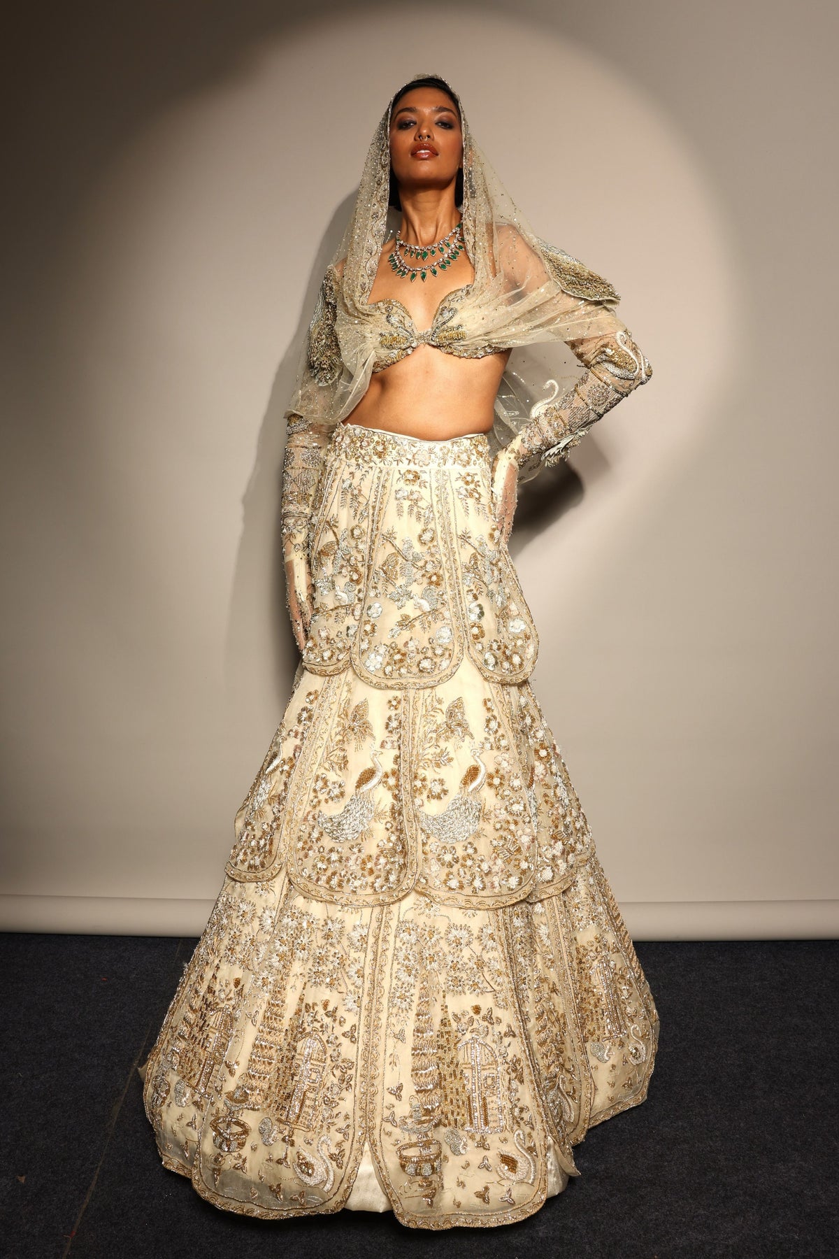 Tuscan Bloom Petal Lehenga Set