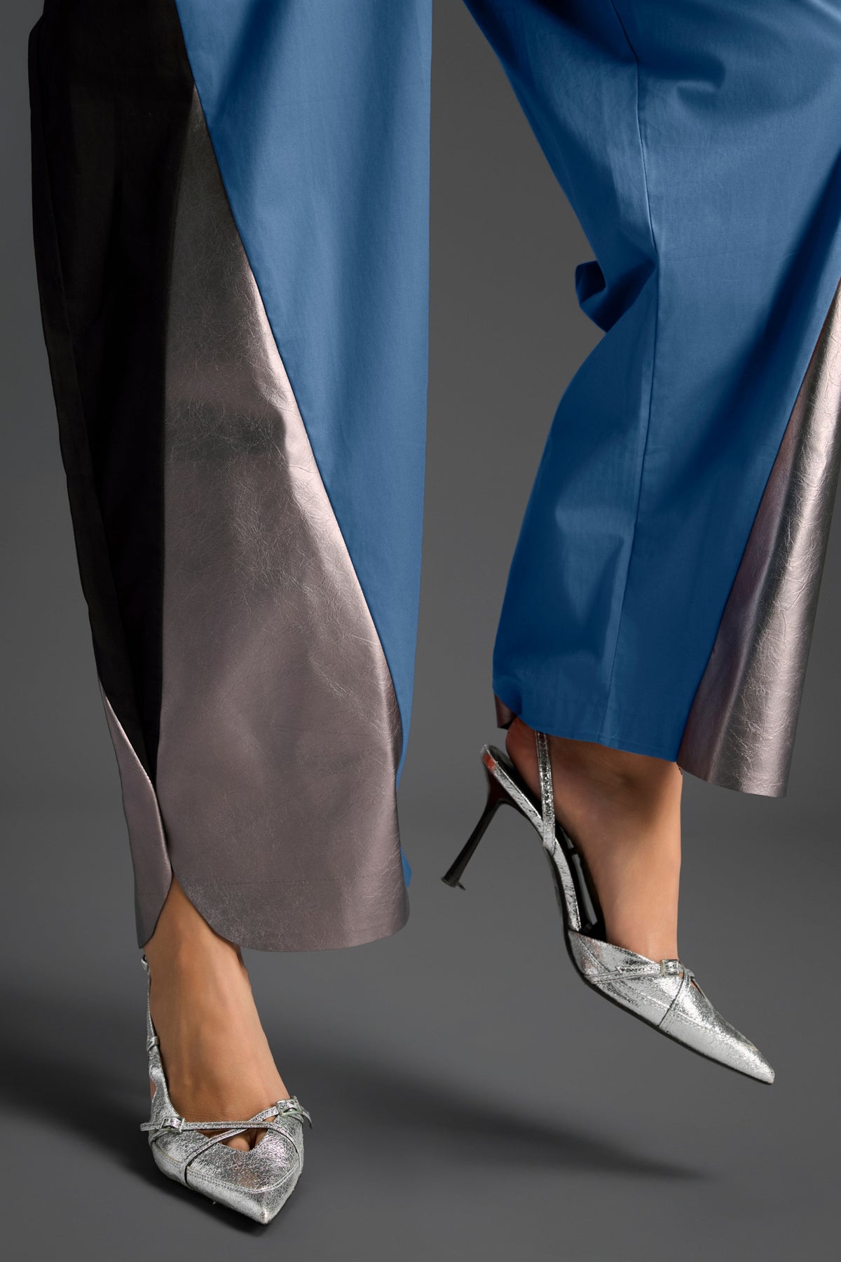 Colorblock Jumpsuit in Blue