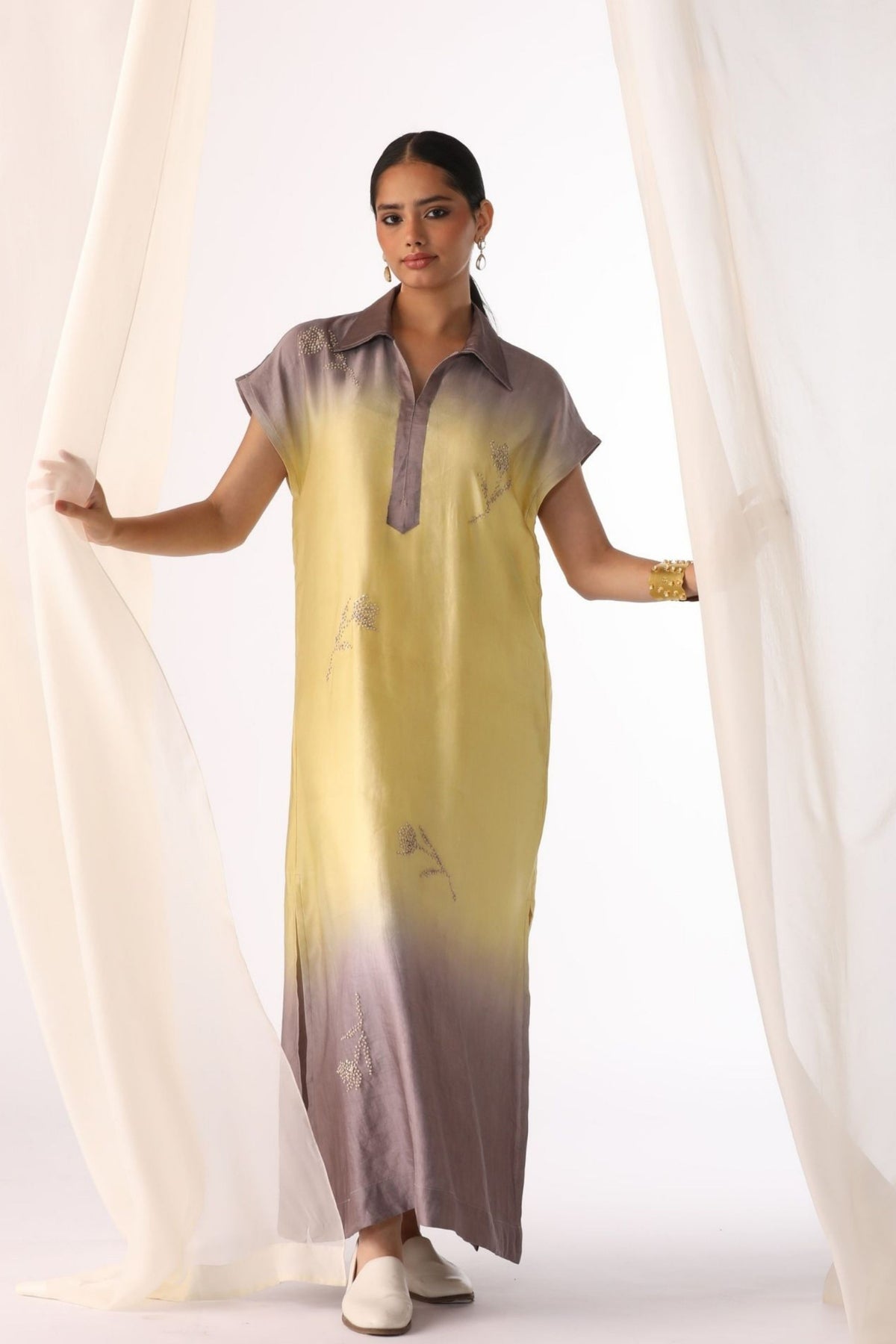 Lemon Ombrey Dress