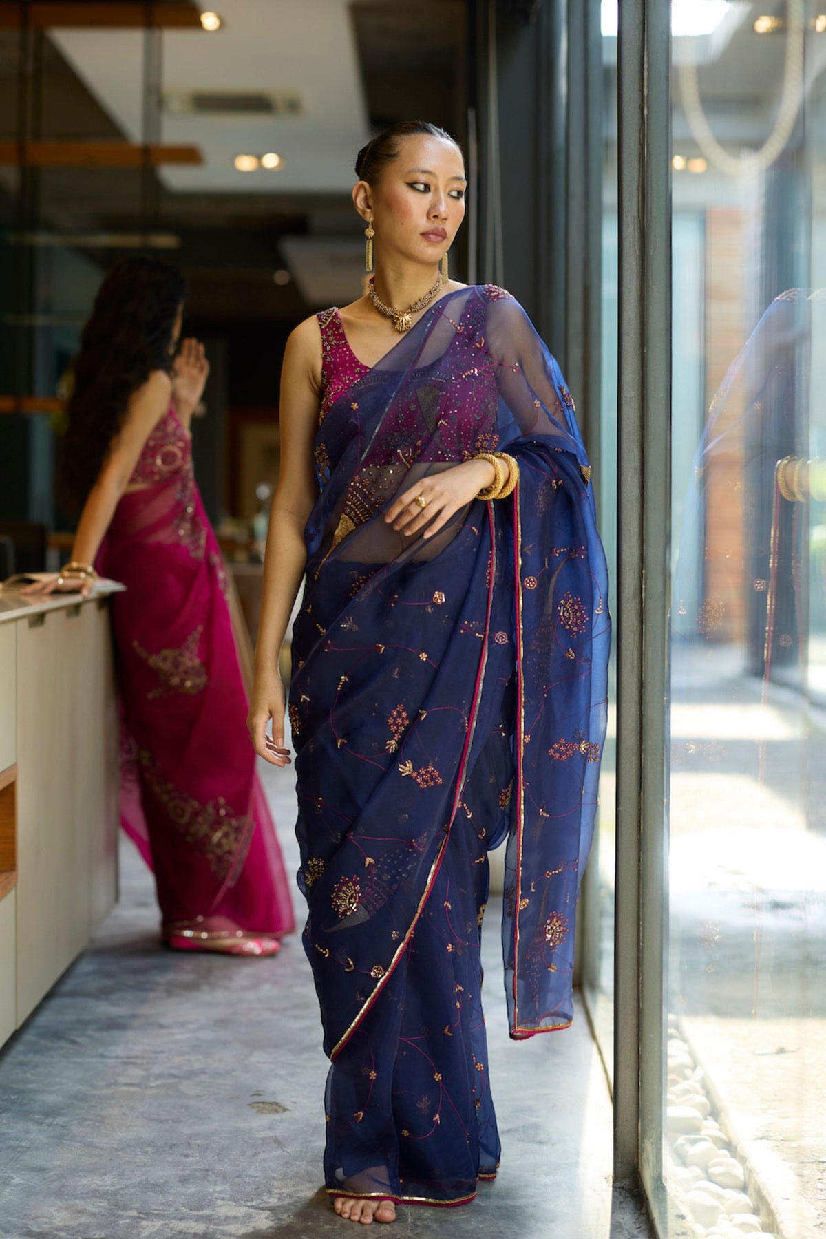Blue Naad Saree