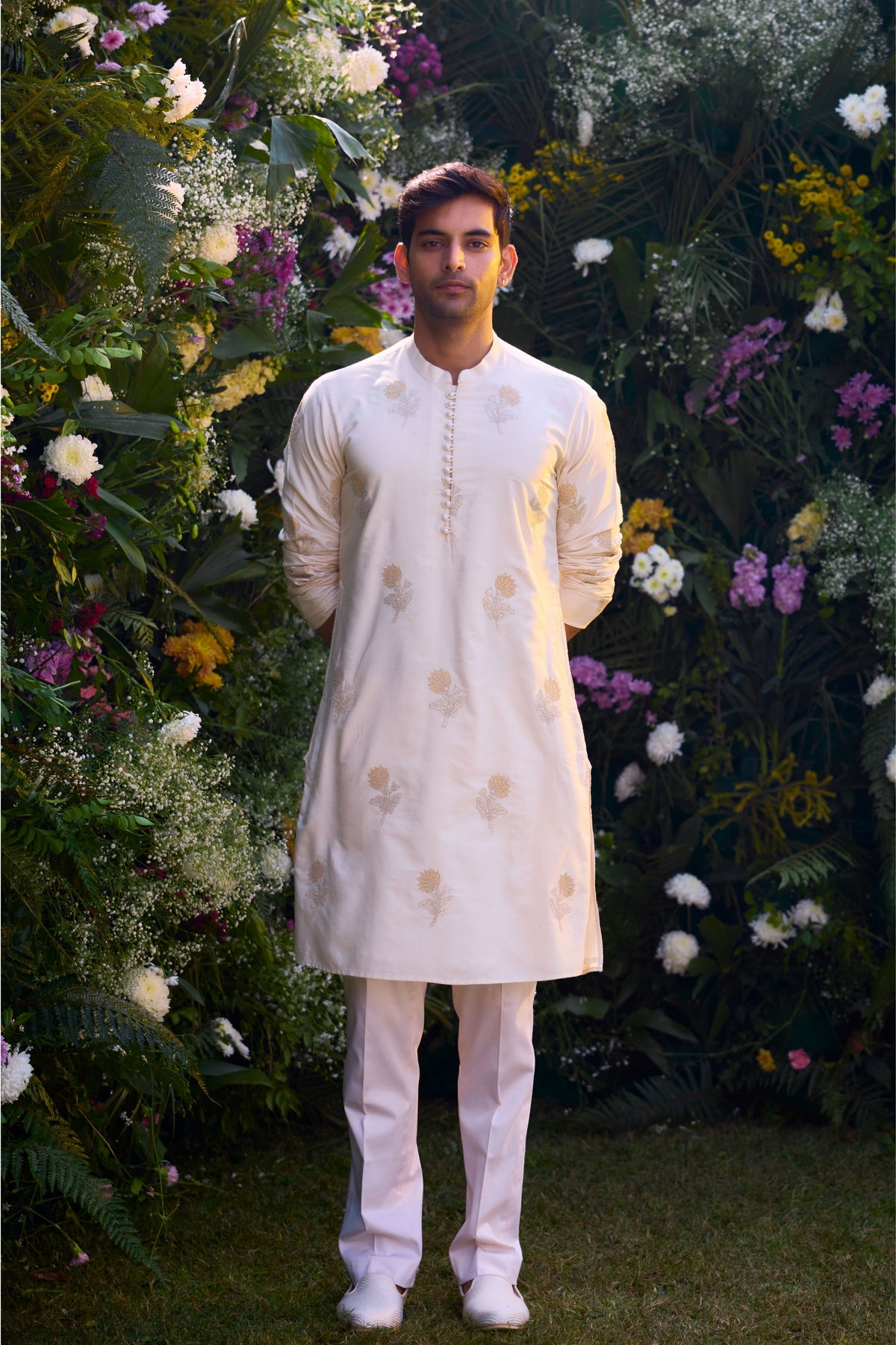Embroidered Waist Coat Set