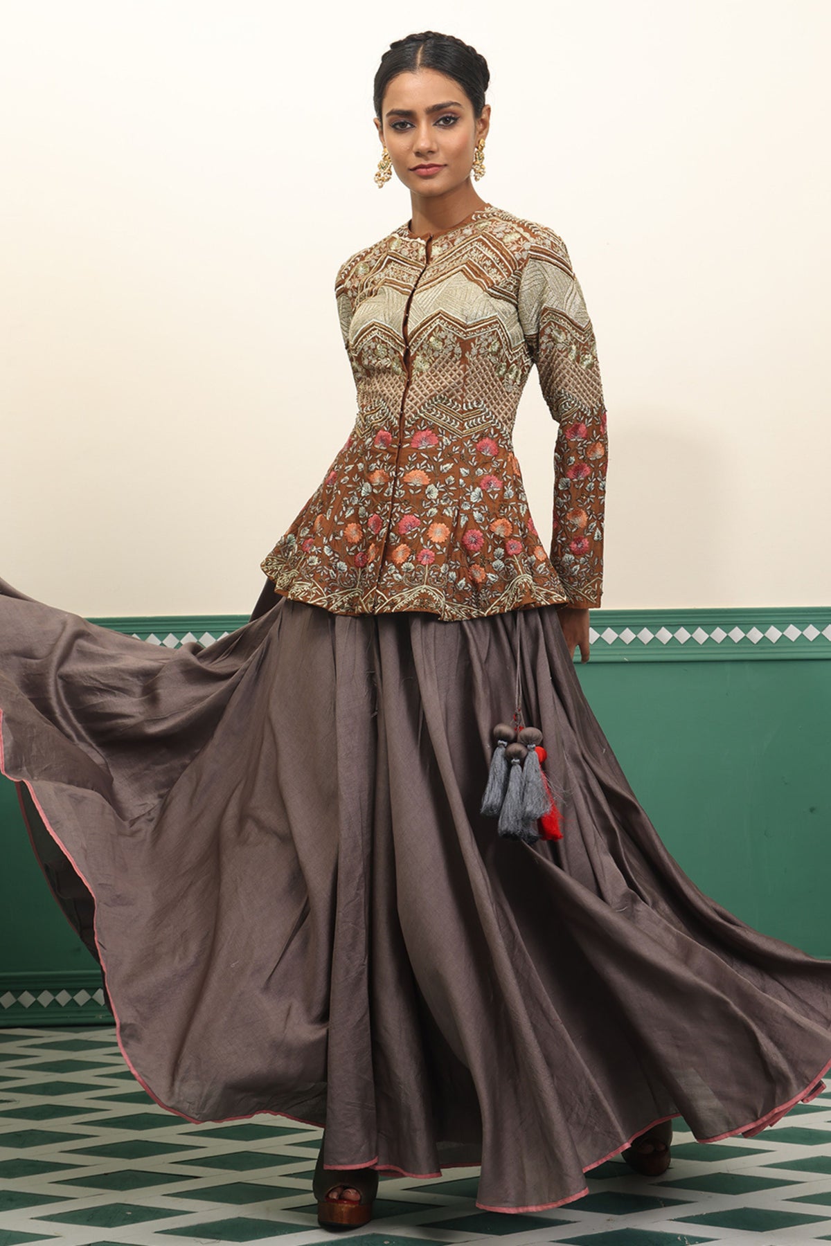 Brown Tunic Set