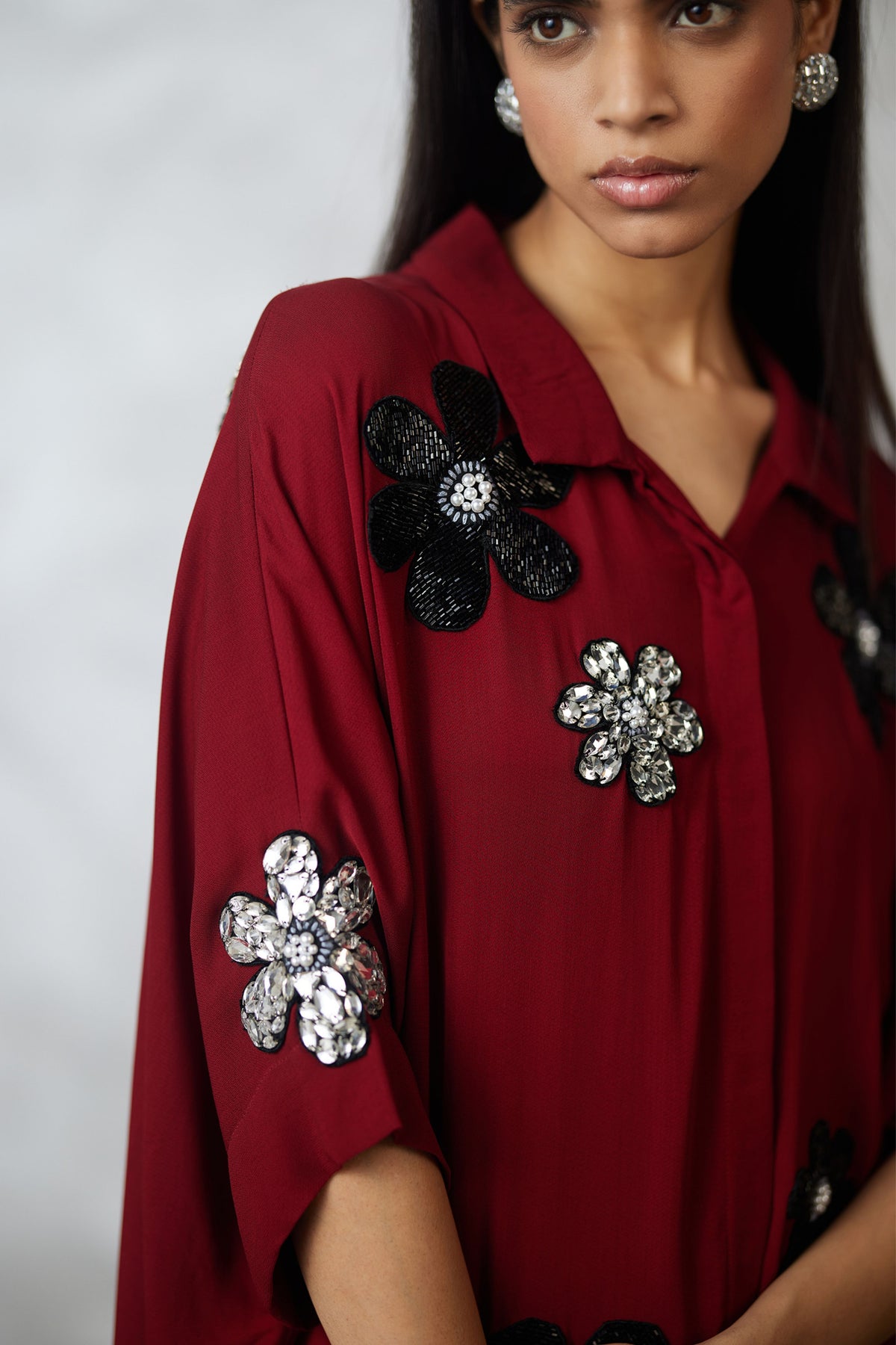 Maroon Florencio Co-ord Set